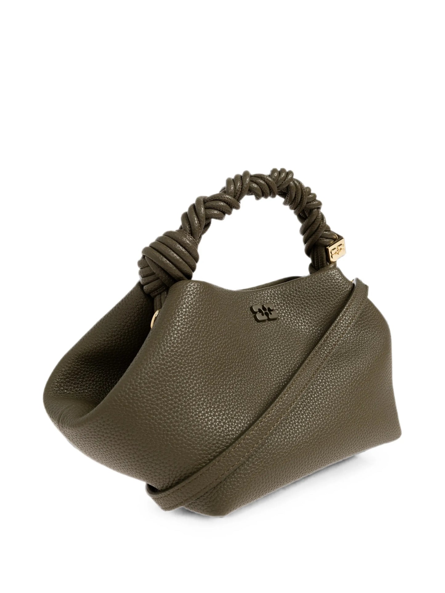small Bou twisted-handle logo-plaque tote bag