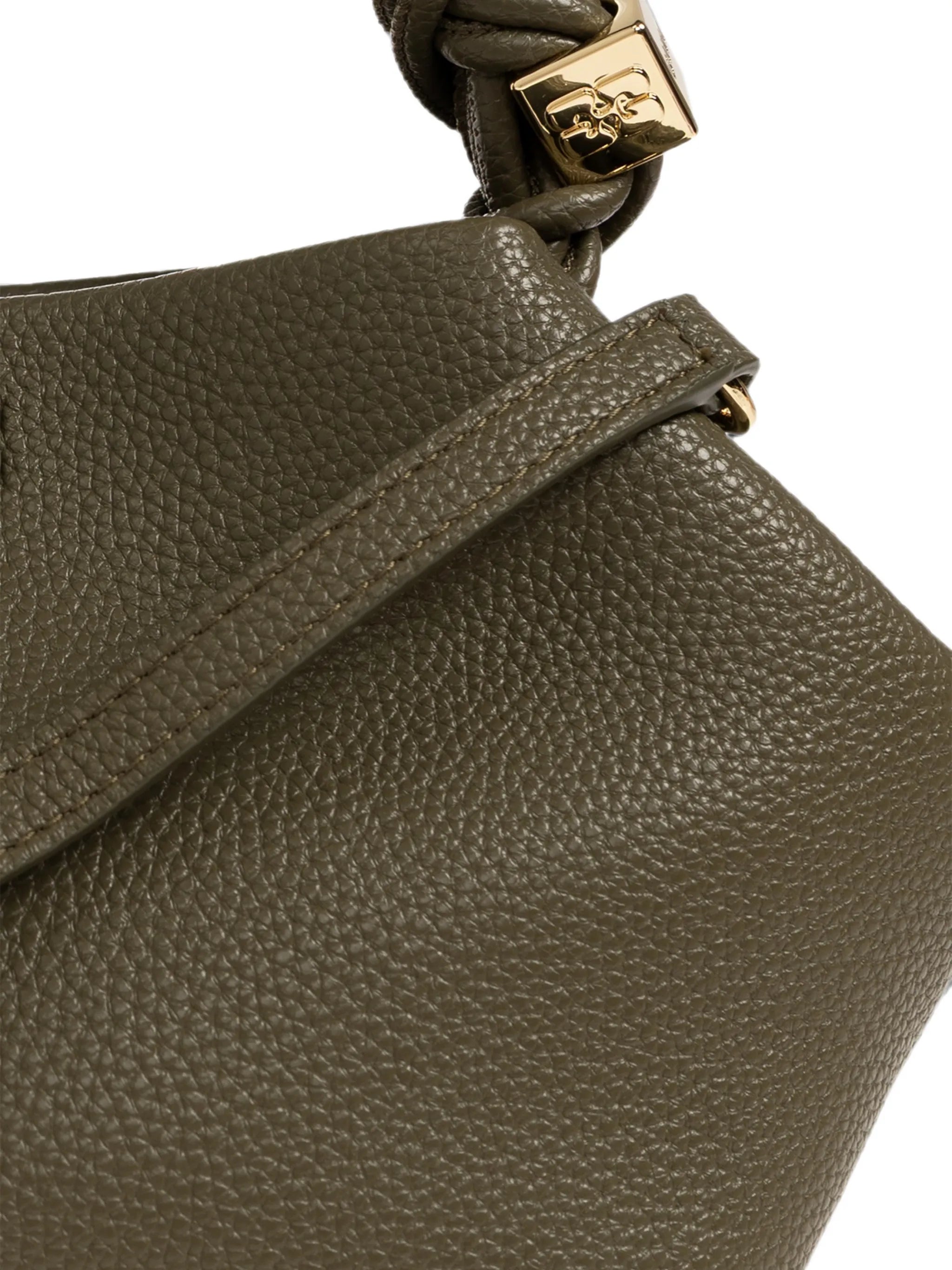 small Bou twisted-handle logo-plaque tote bag