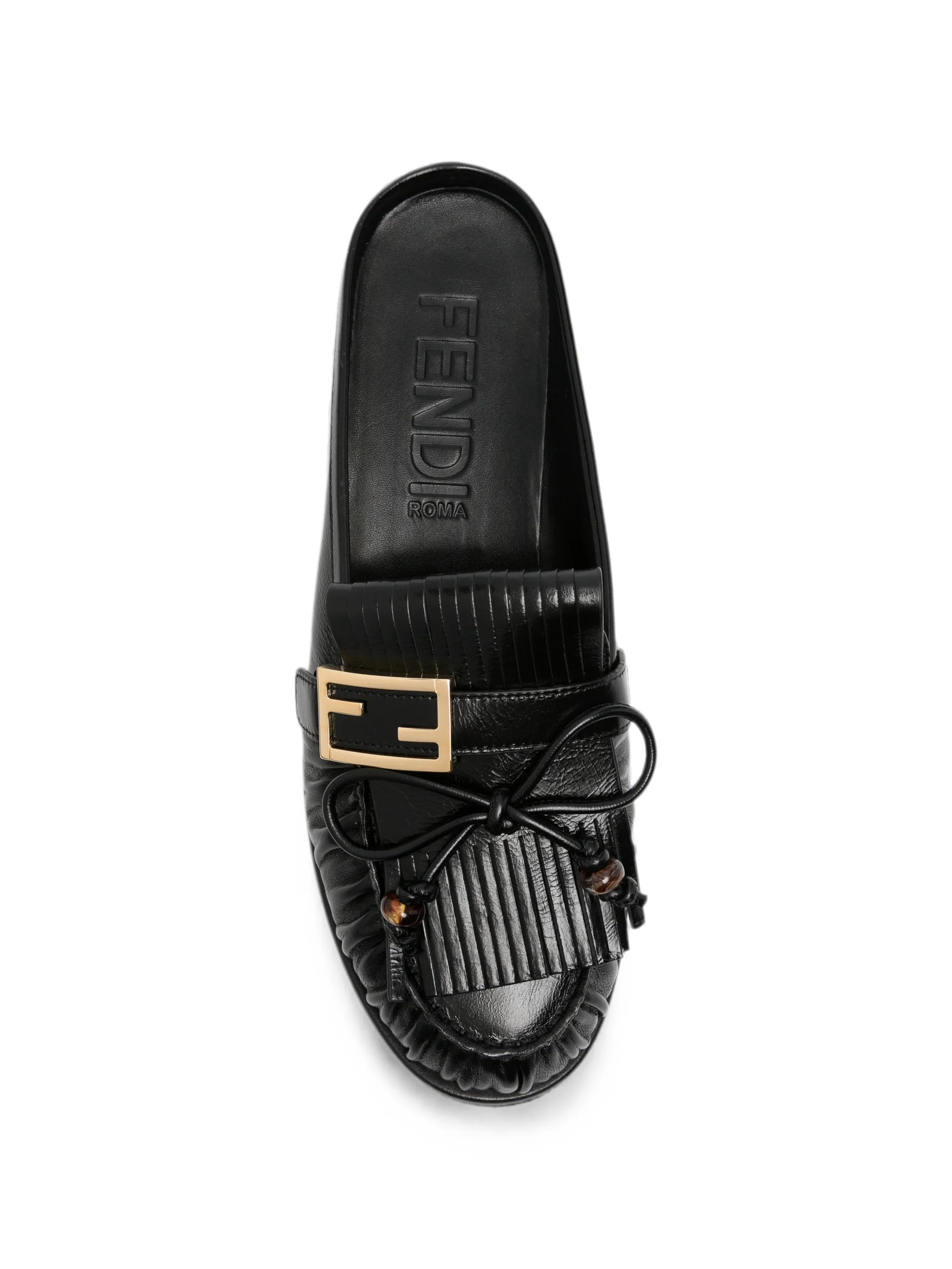 O'Lock fringed mules