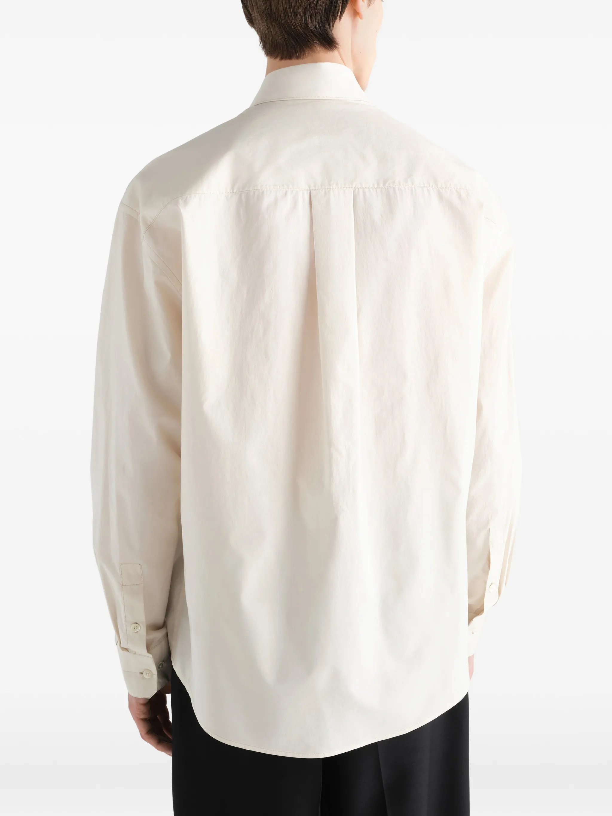 regular shirt in washed cotton silk