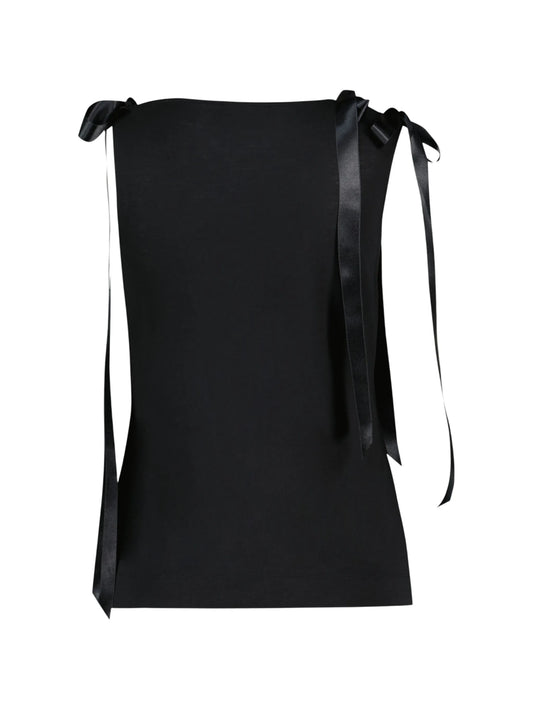 bow-detail tank top