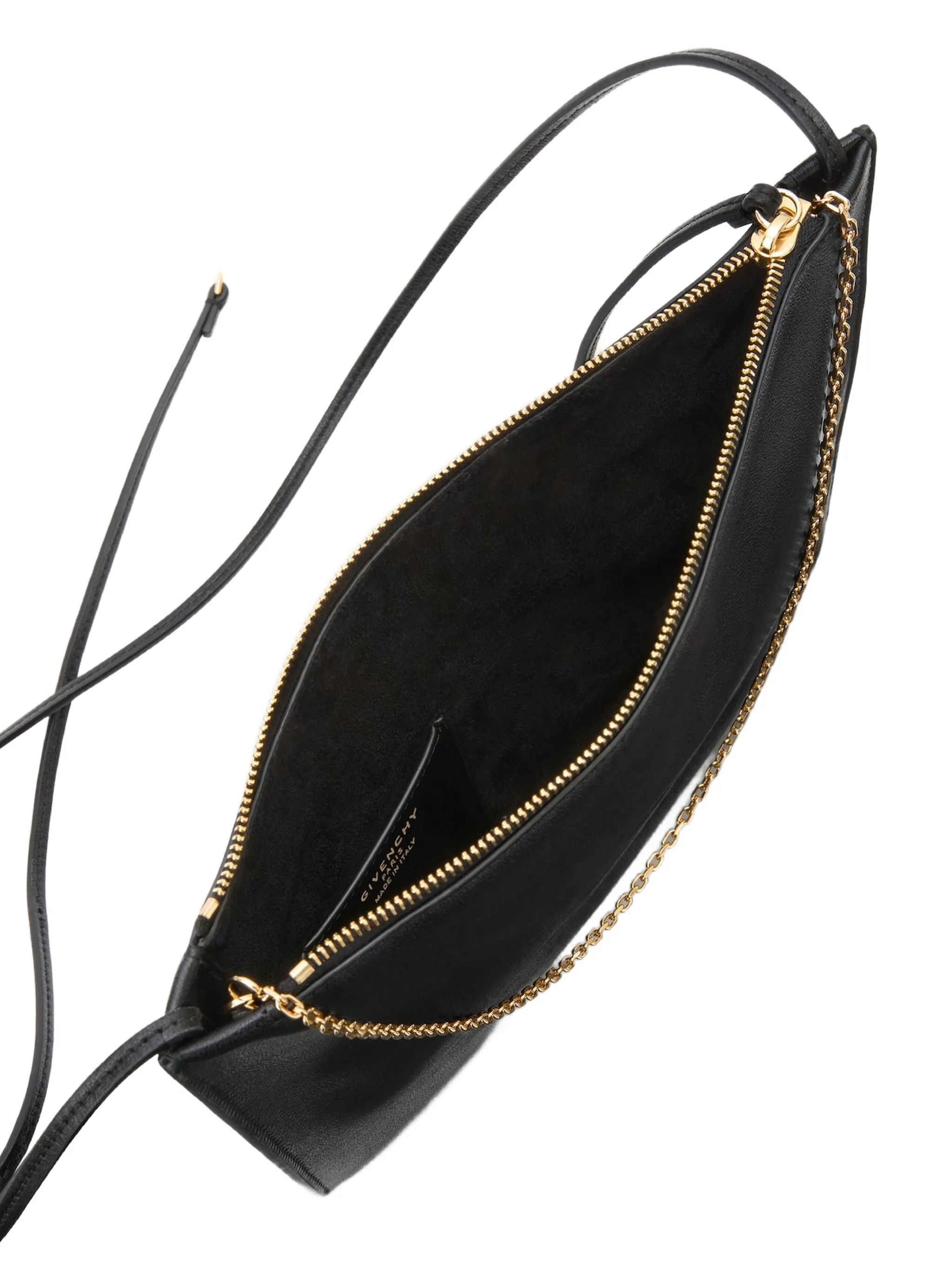 Voyou pouch in shiny leather
