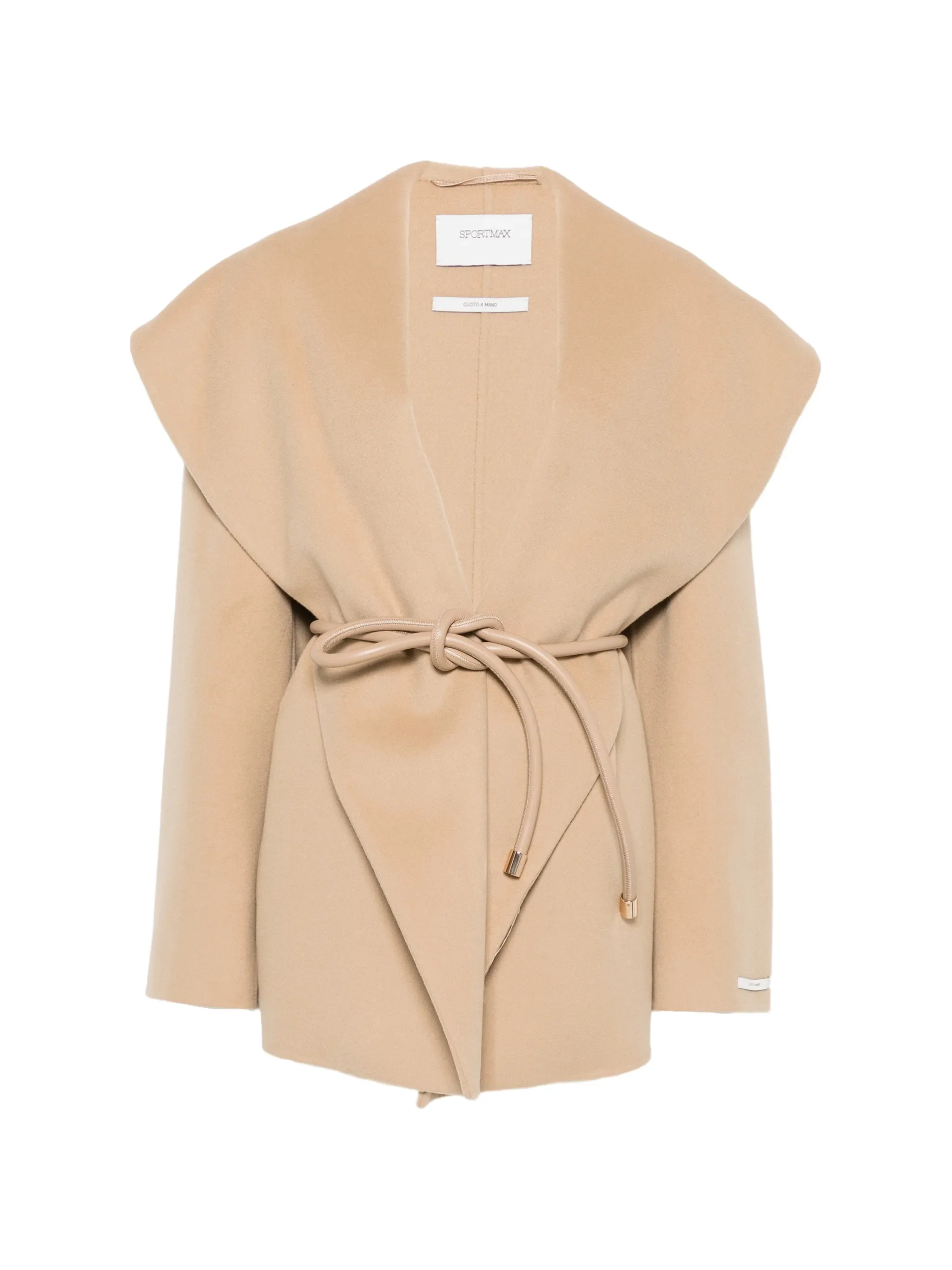 Uguale belted shawl-collar jacket