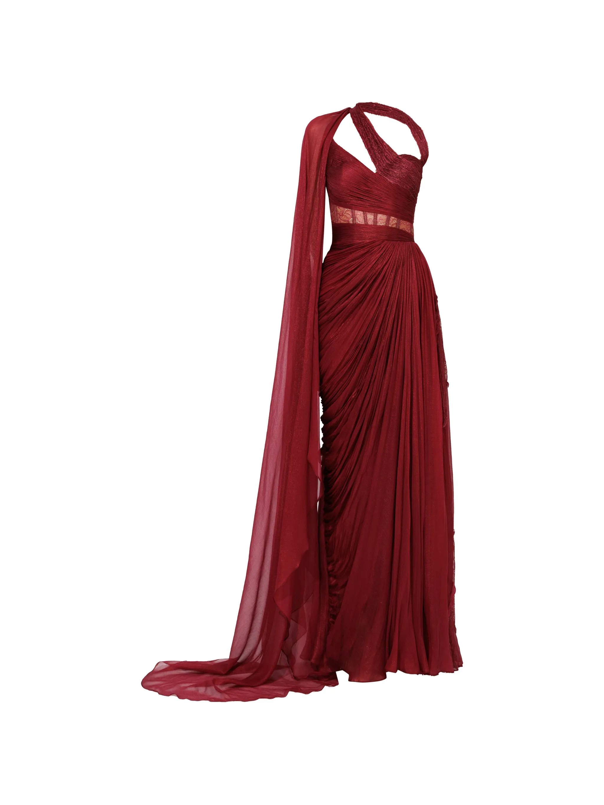 Mara draped maxi dress