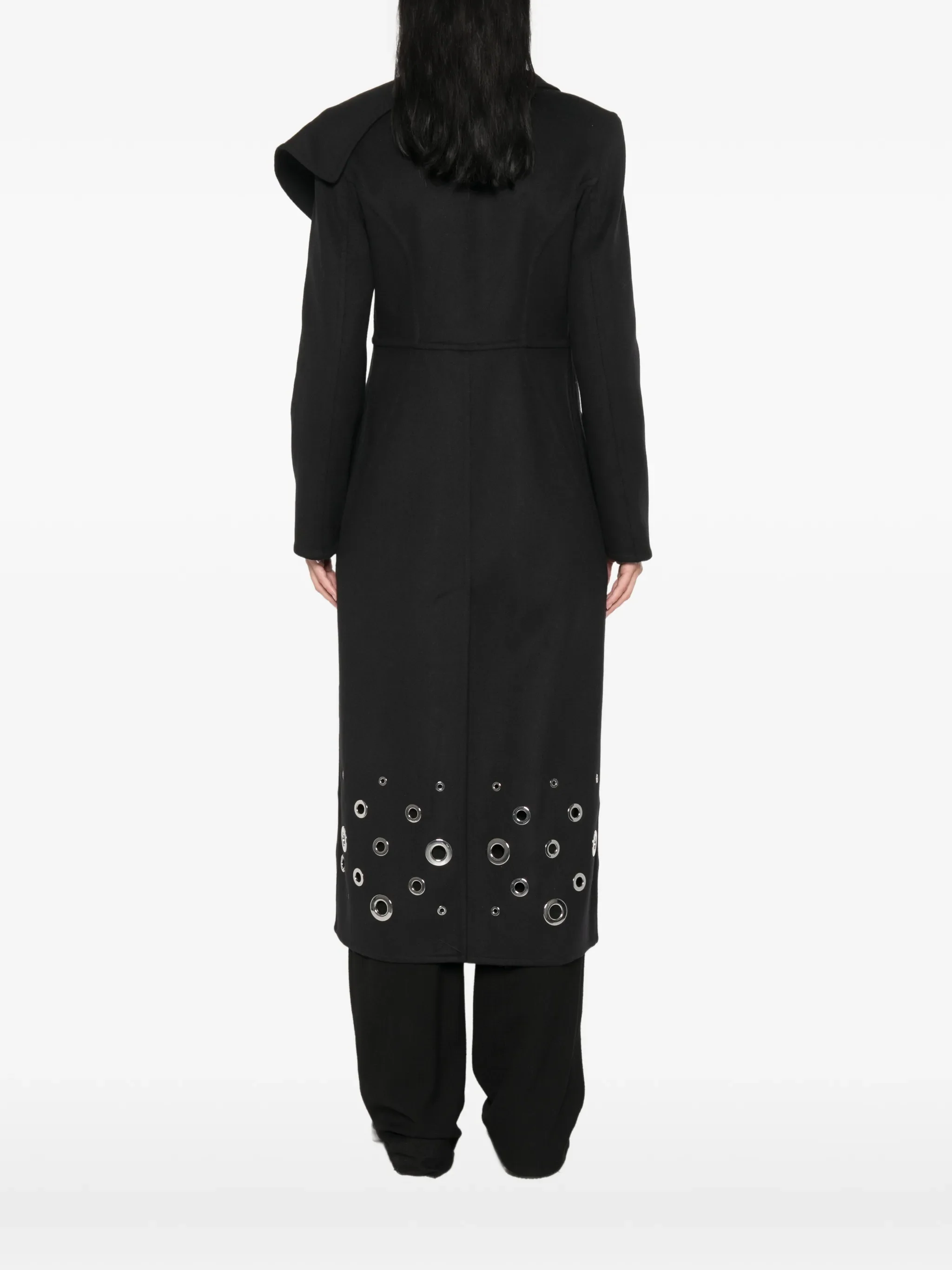 Alix eyelet-embellished coat