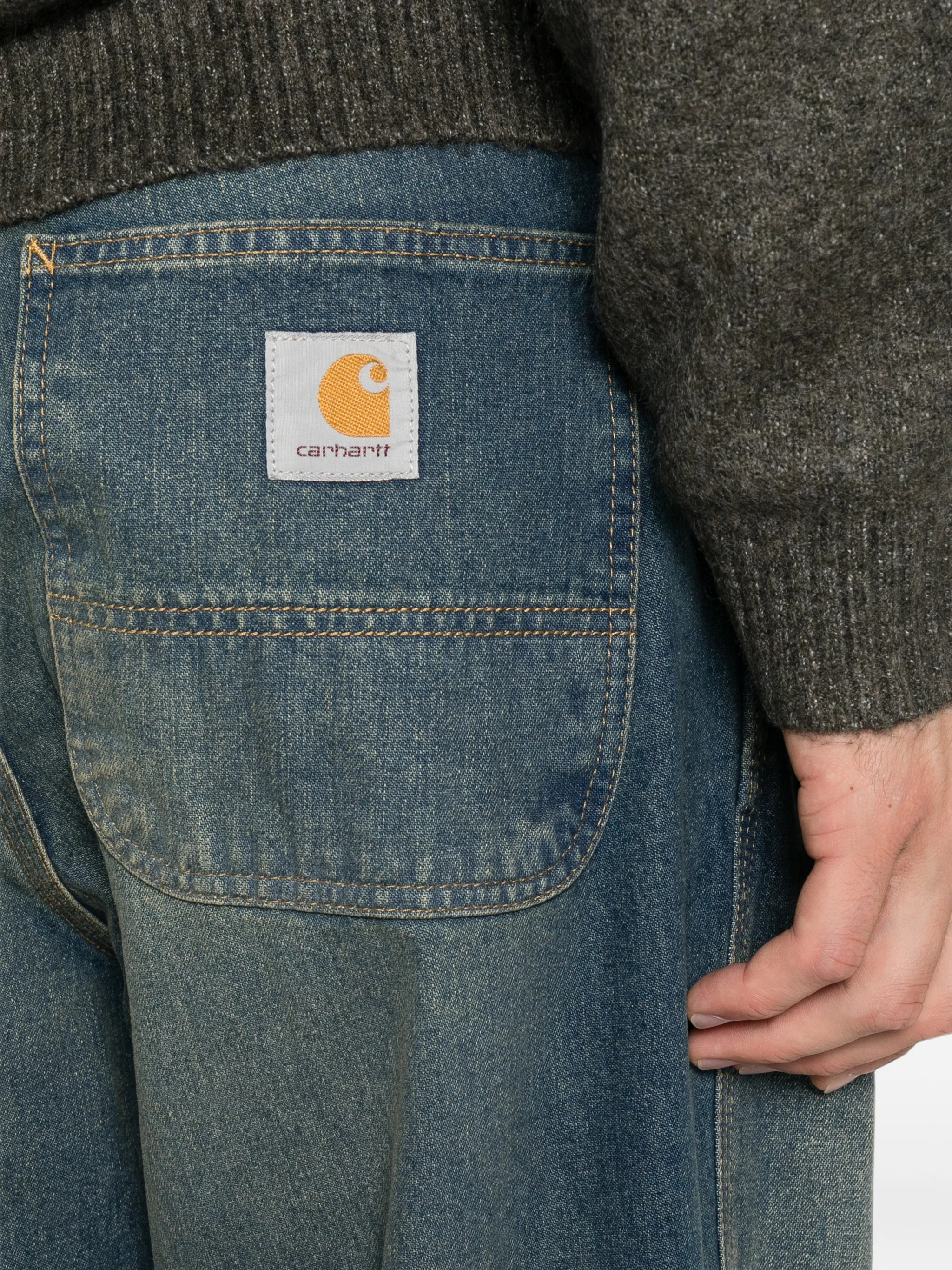Simple denim trousers