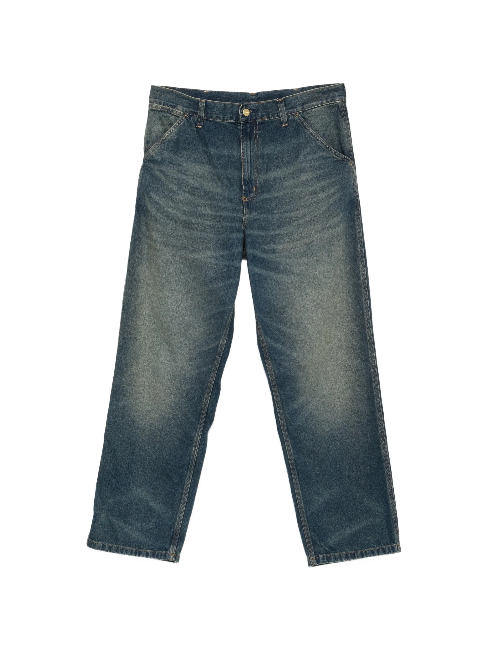 Simple denim trousers