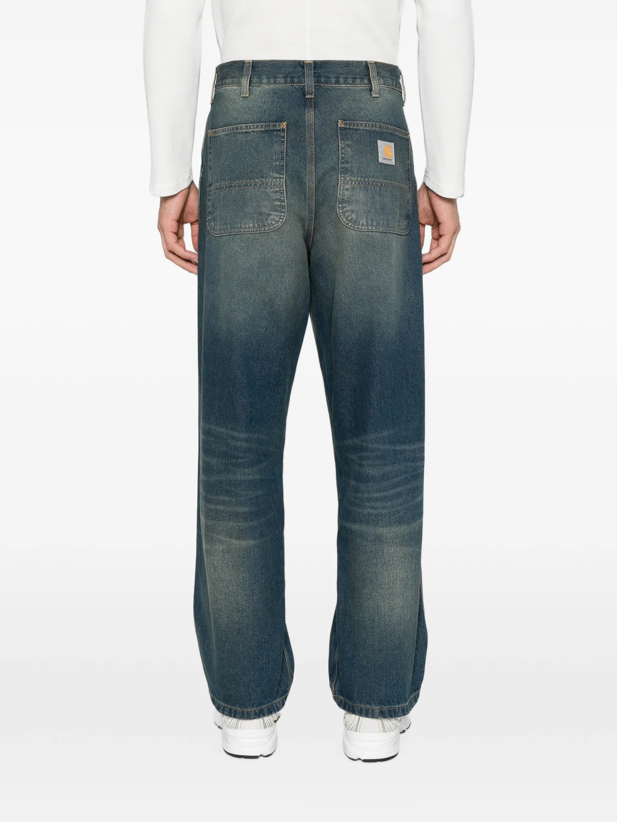 Simple denim trousers