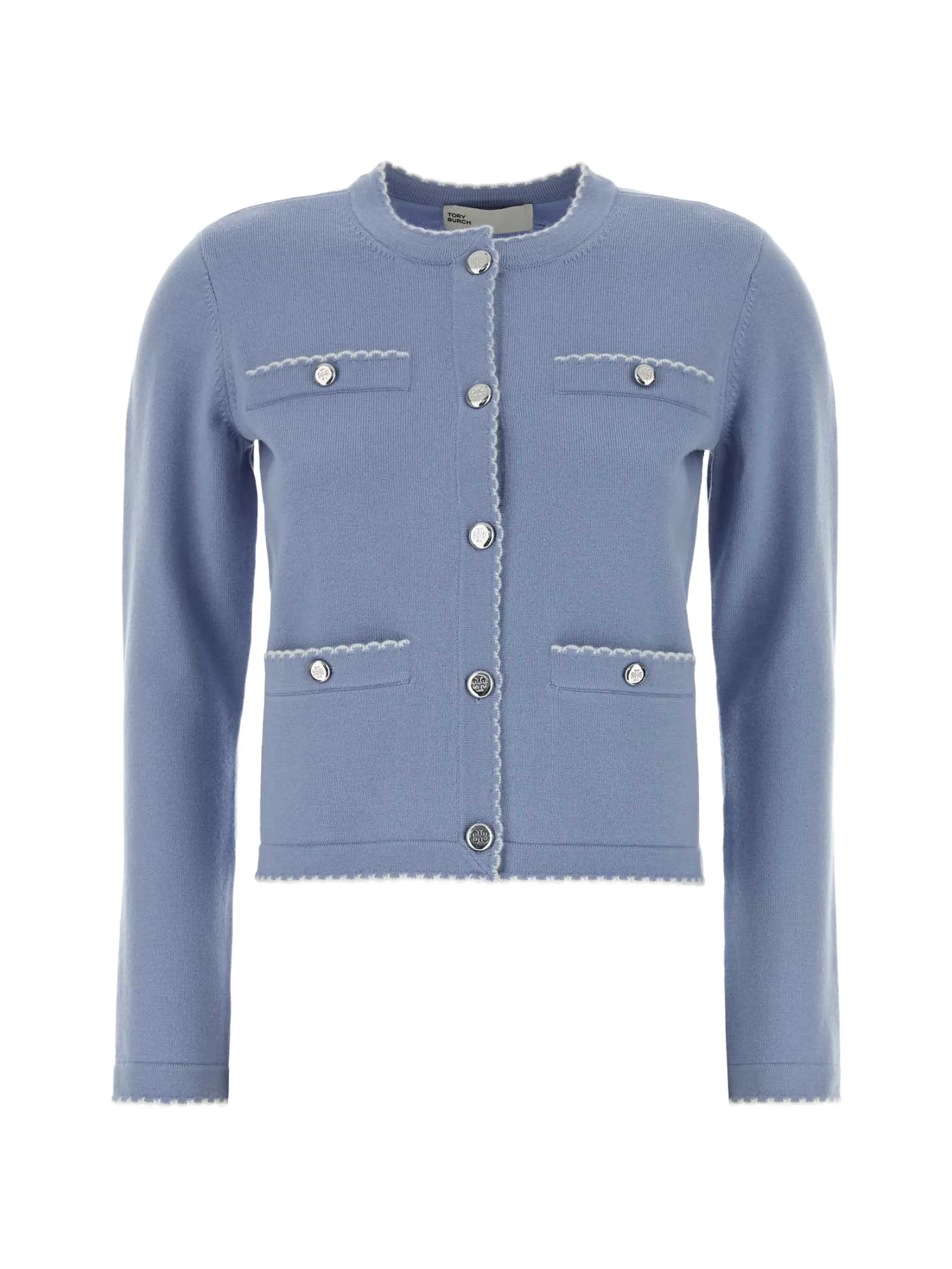 Kendra wool scalloped cardigan