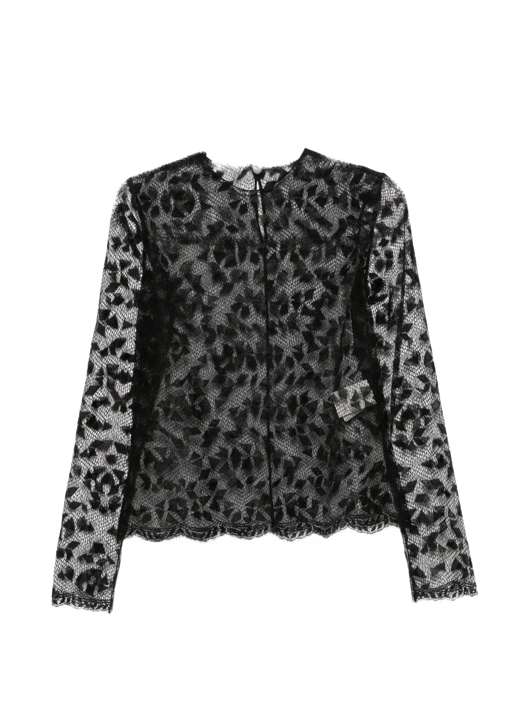 lace long-sleeve top