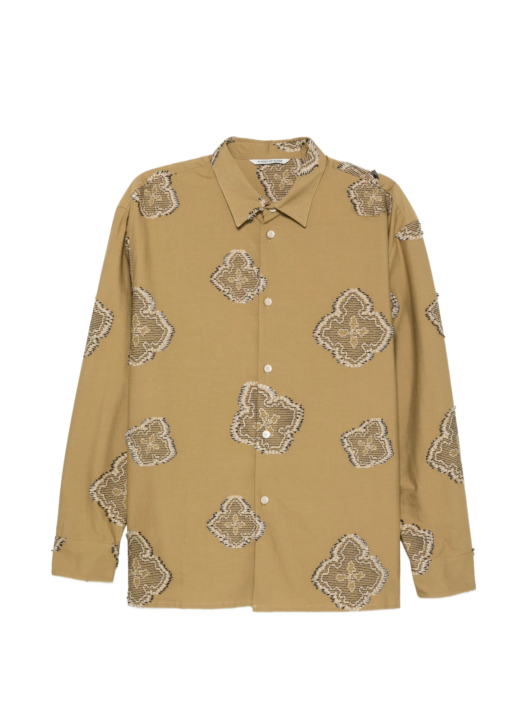 Derbin paisley-embroidered shirt