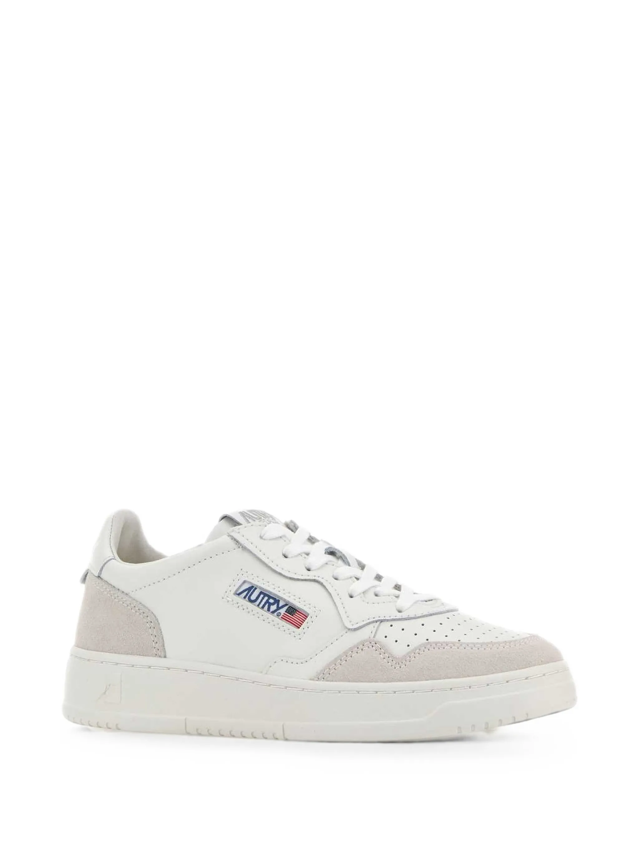 Medalist low sneakers in leather and suede
