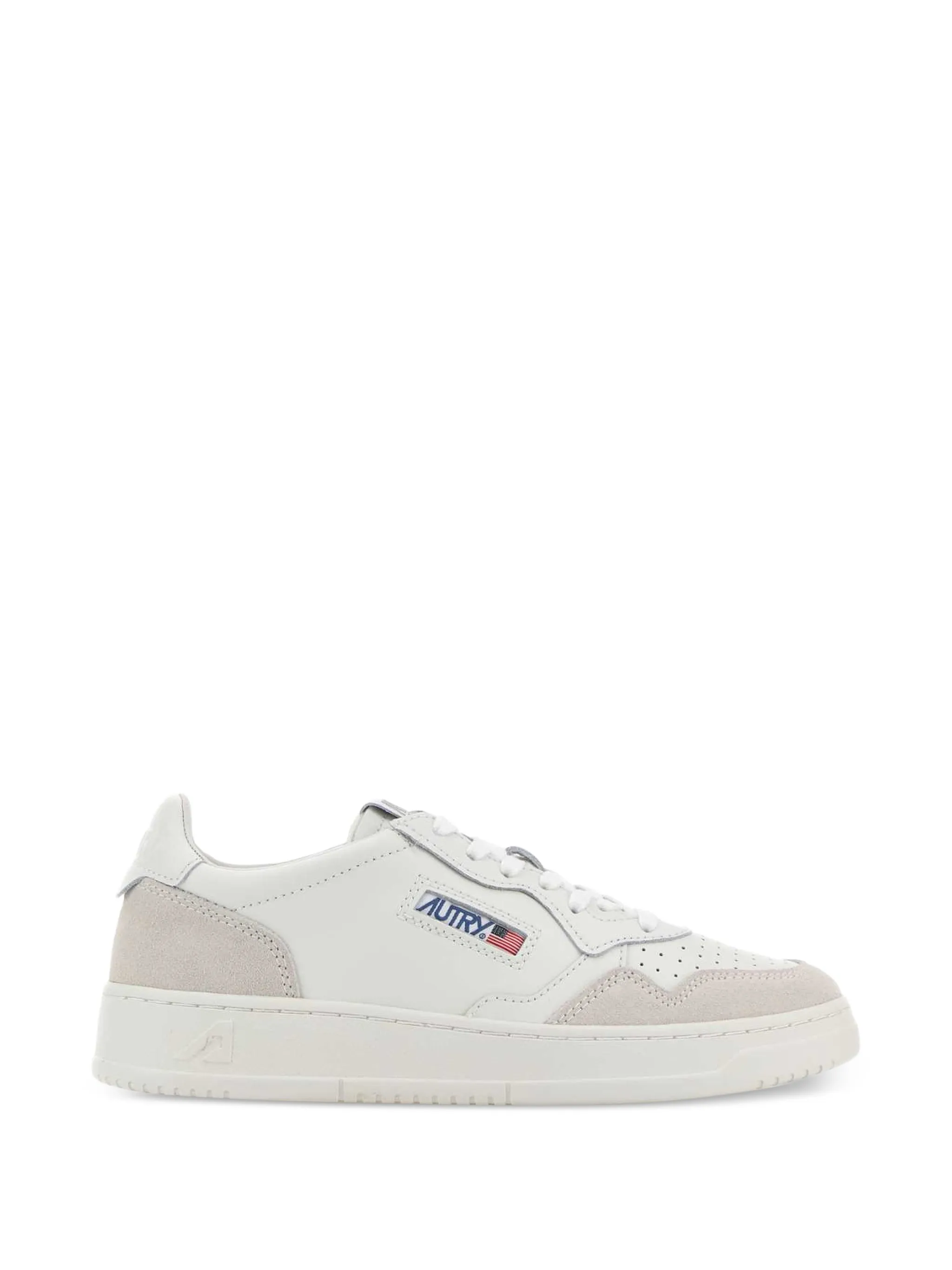 Medalist low sneakers in leather and suede