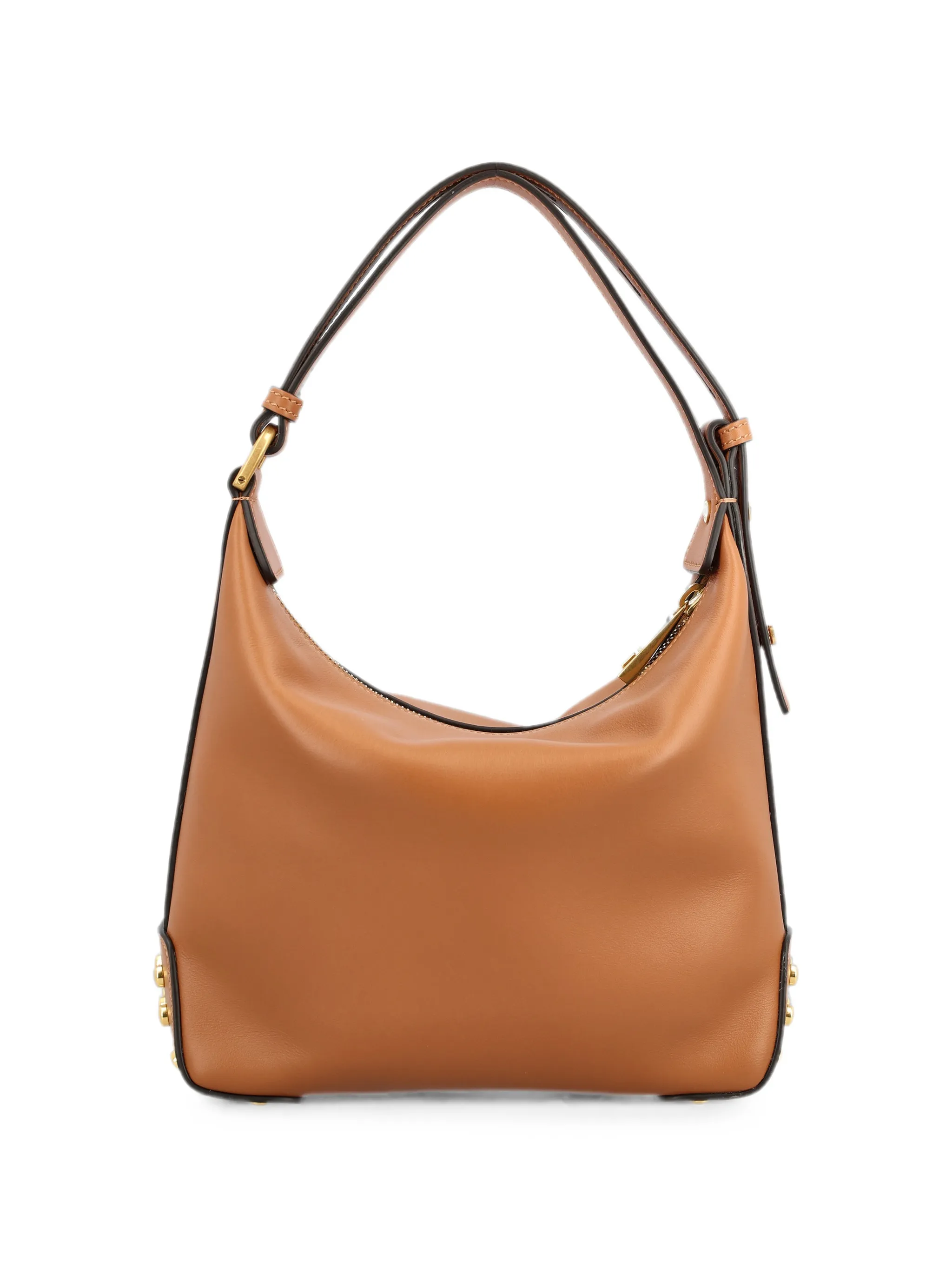 metal dots mini bag in leather