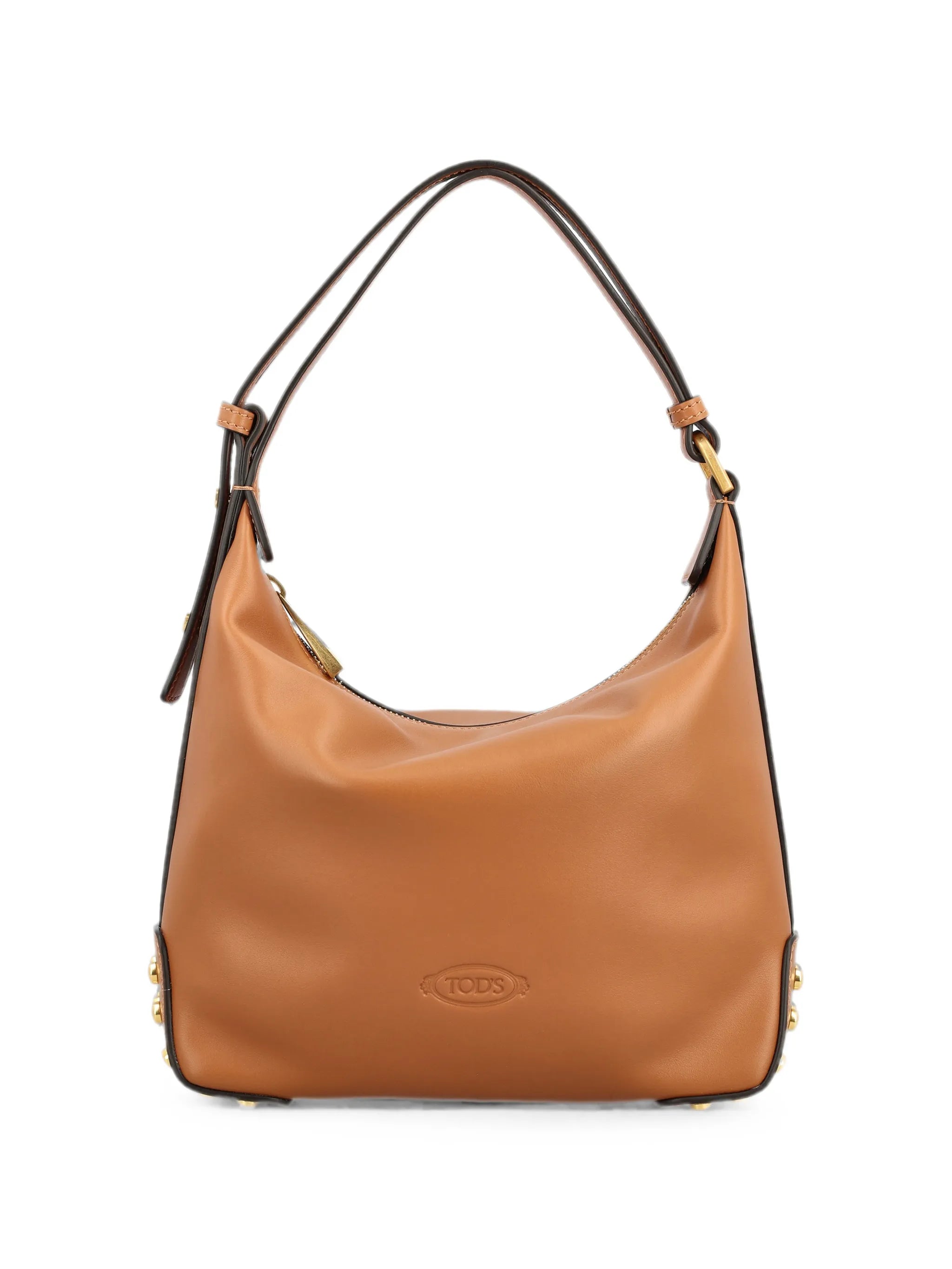 metal dots mini bag in leather