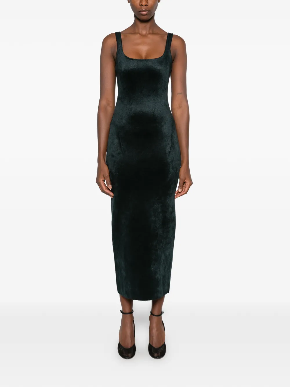Tailored velvet dress