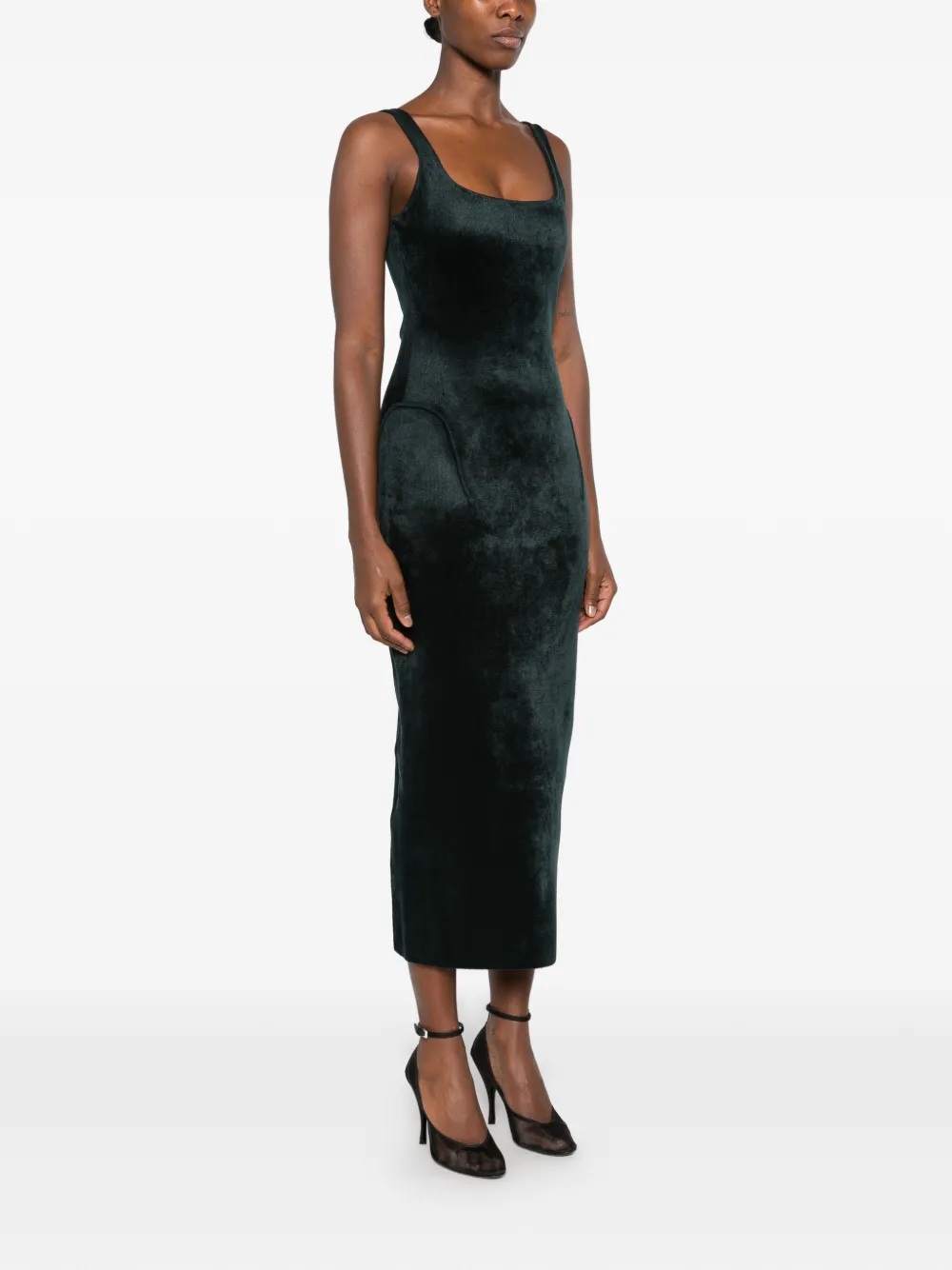 Tailored velvet dress
