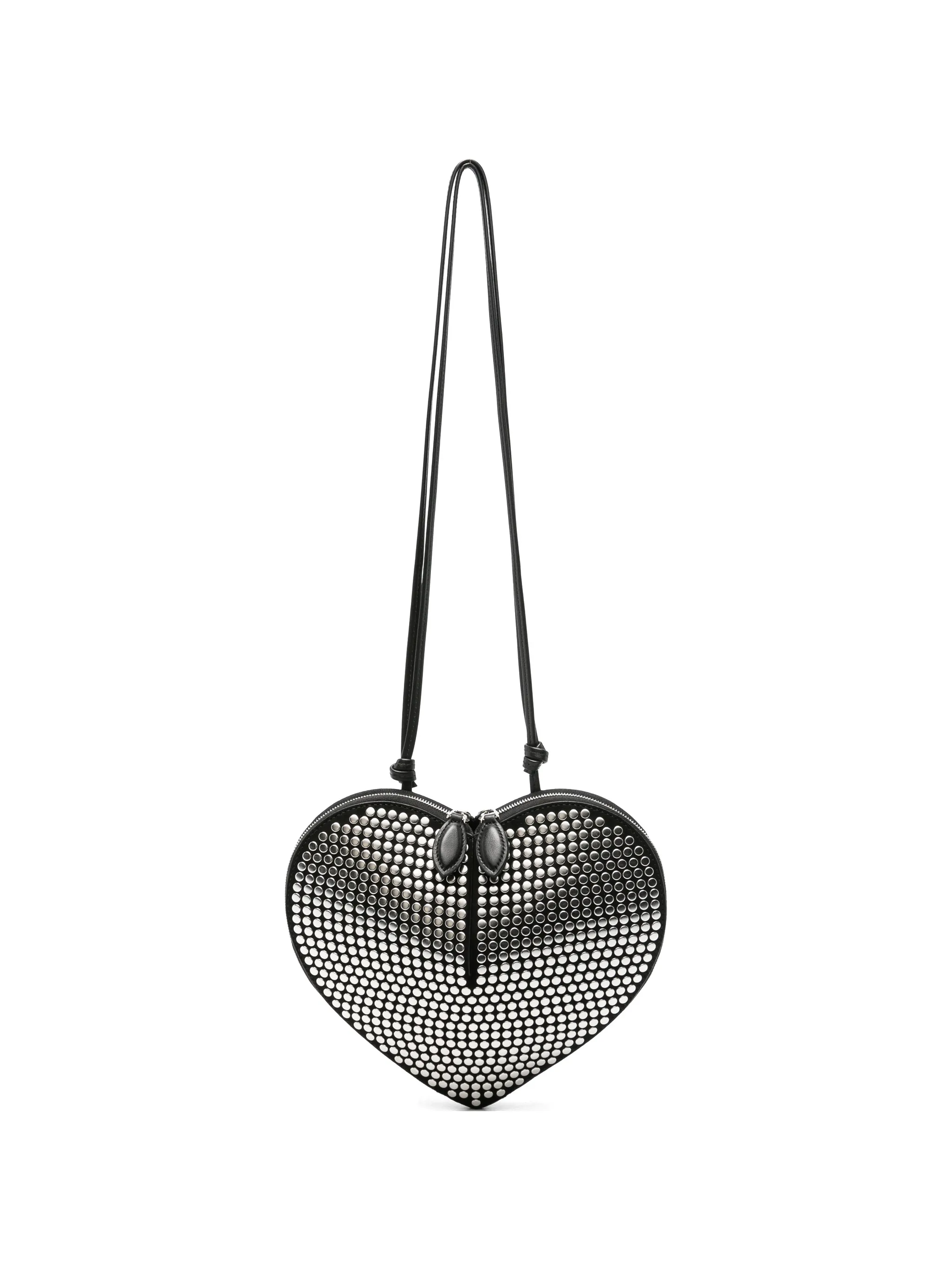 Coeur studded suede crossbody bag