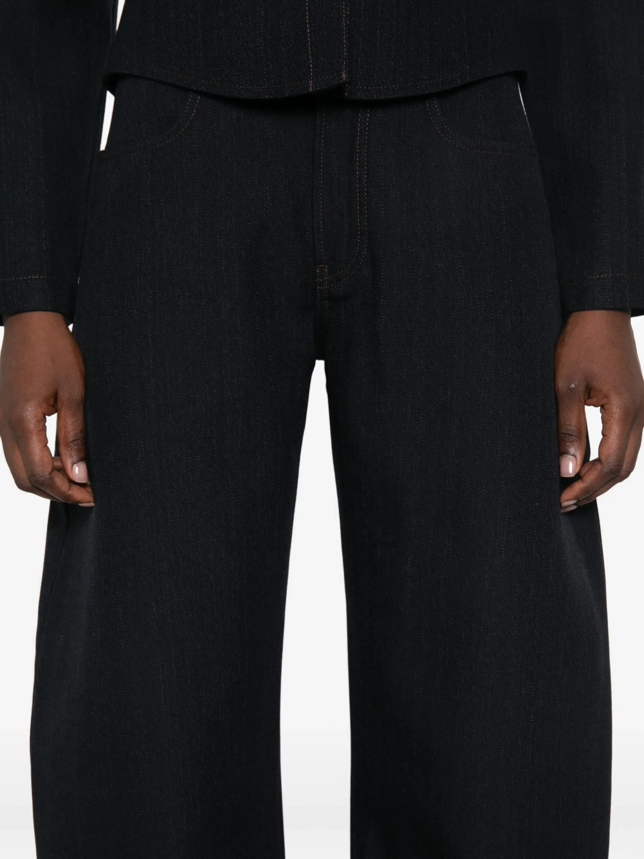 round-leg jeans