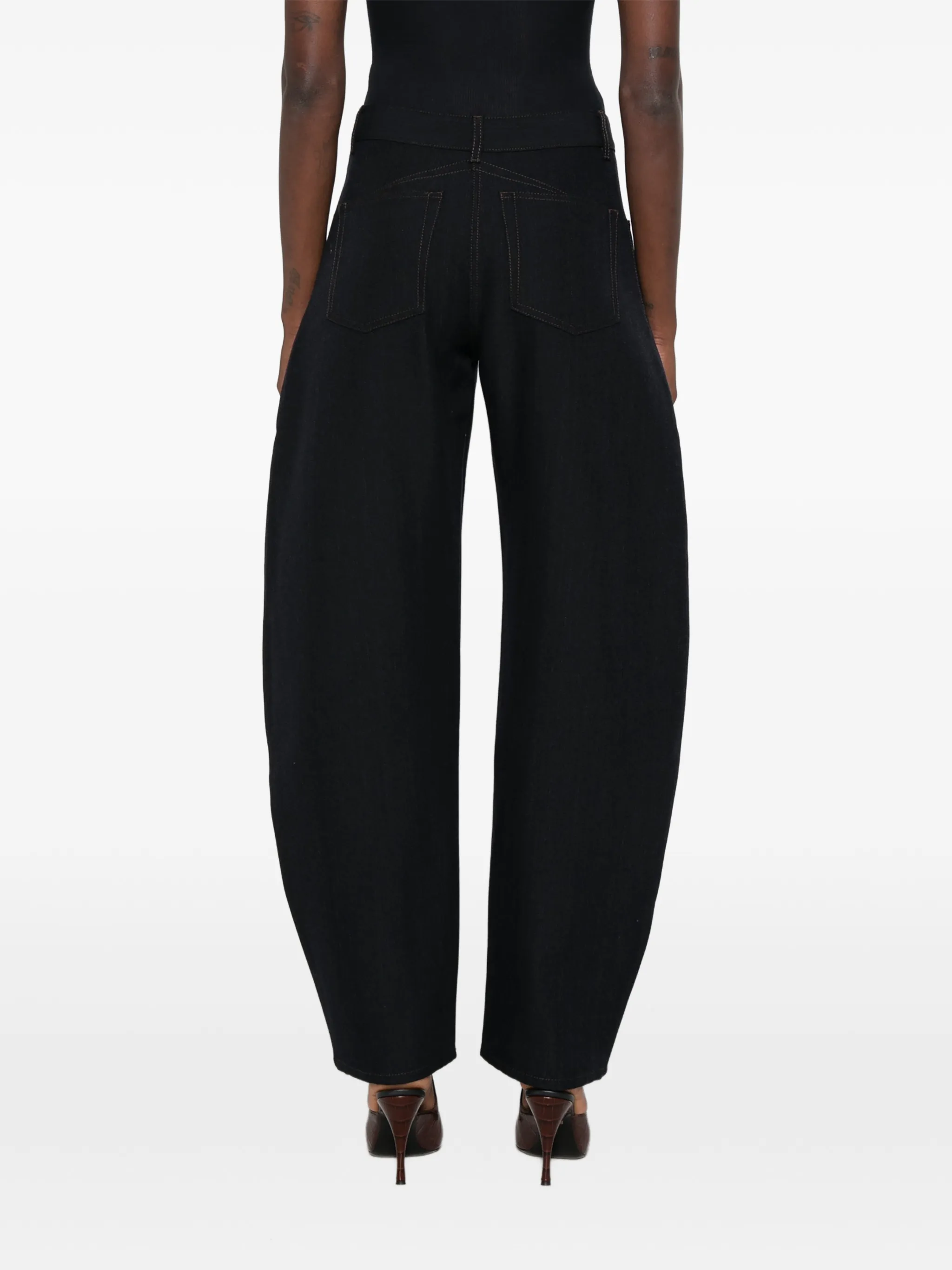 round-leg jeans