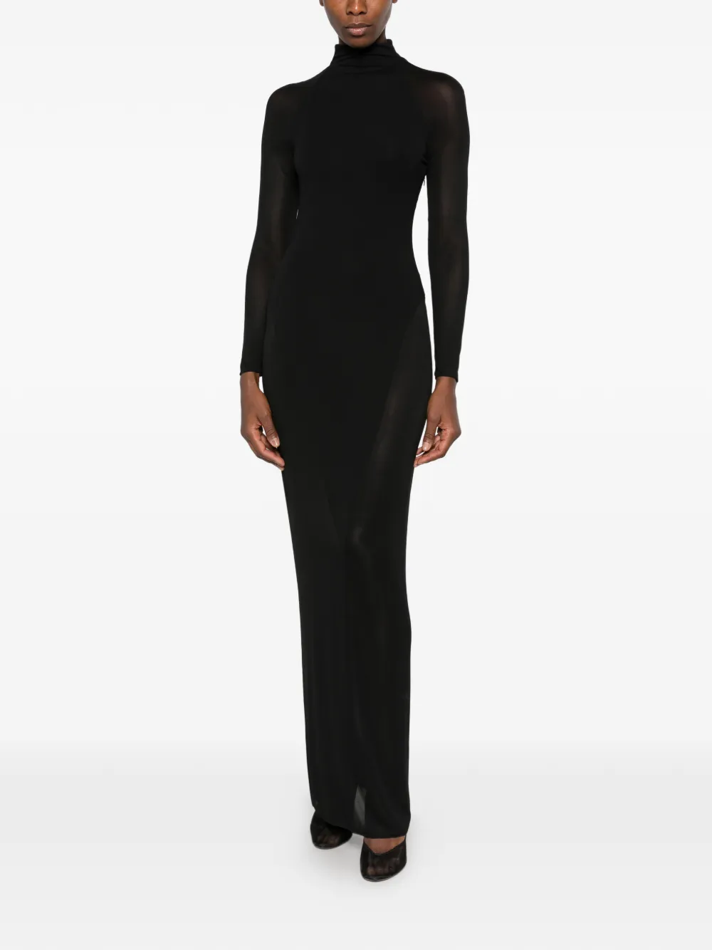 Bodycon opaque jersey dress