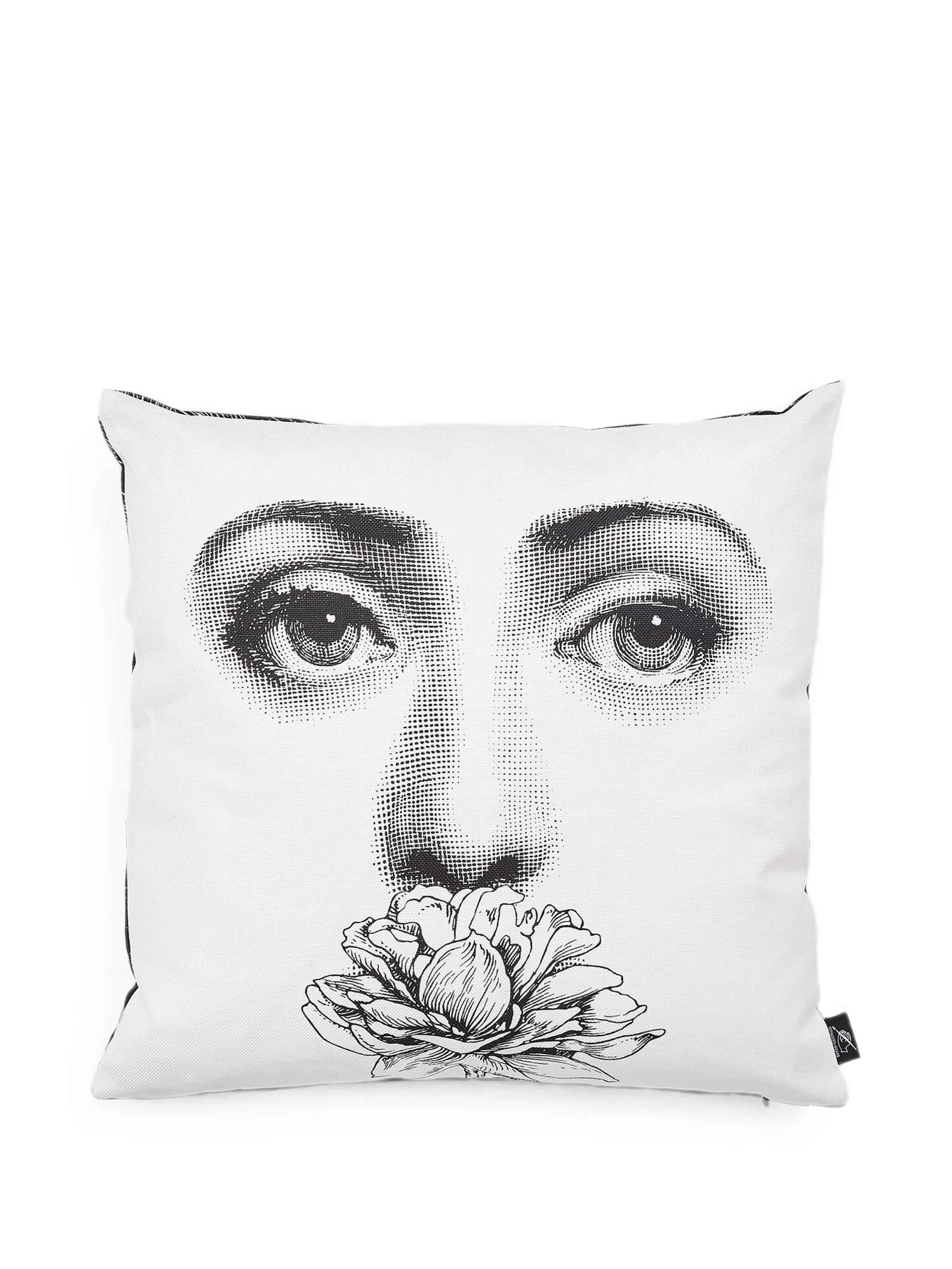 Lina Cavalieri face-print cushion