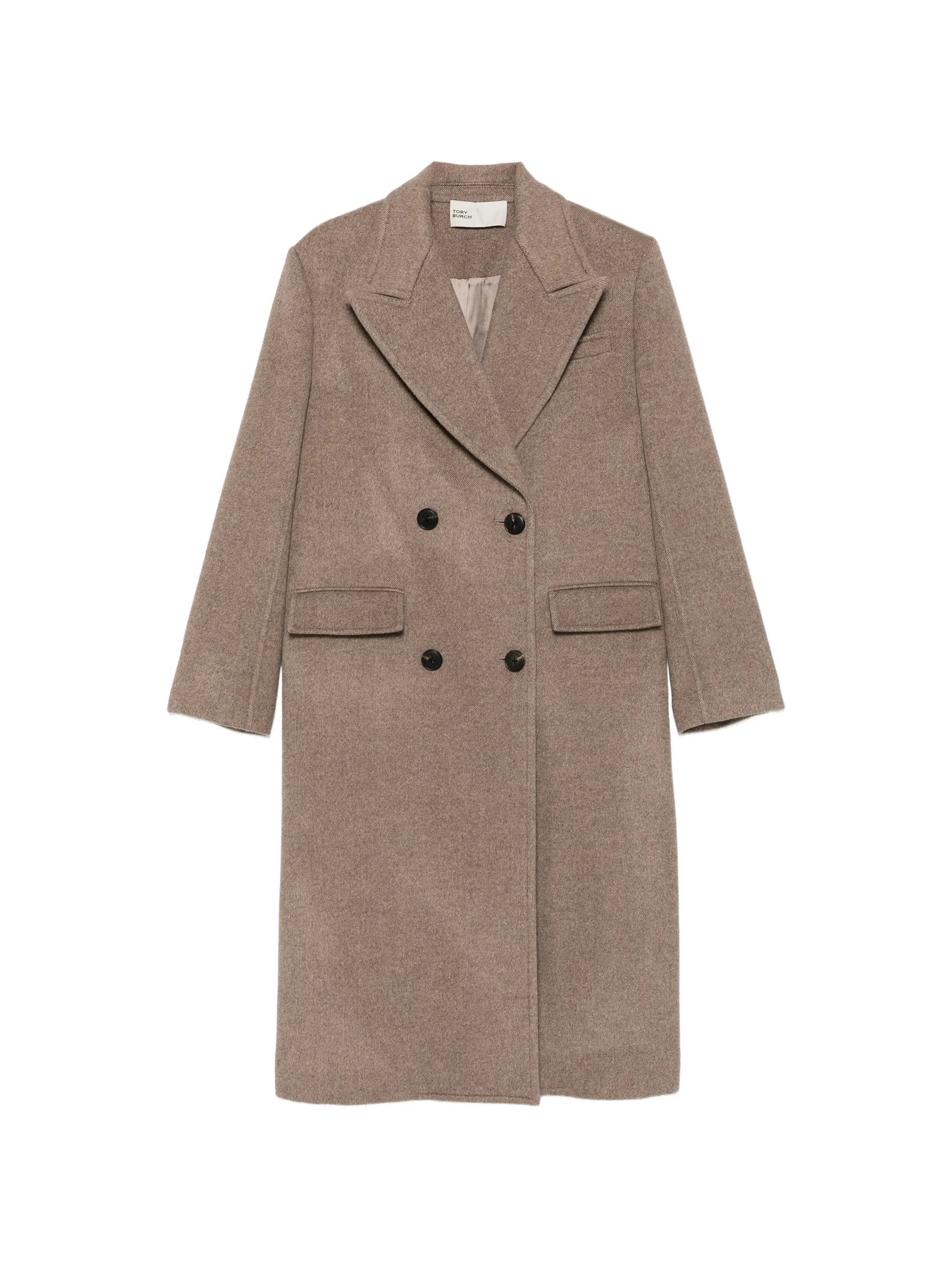 double-breasted wool coat