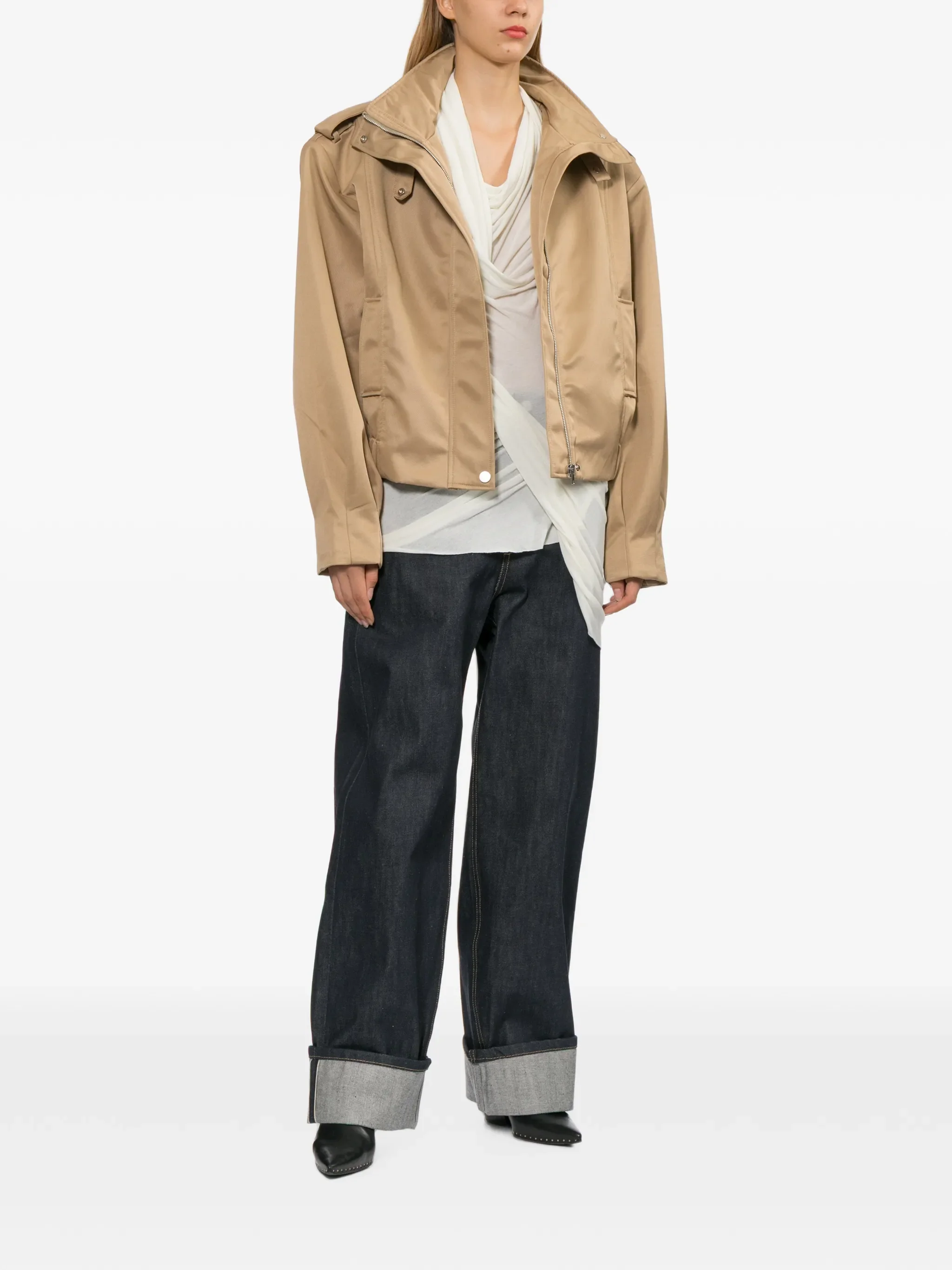 turn-up cuff jeans