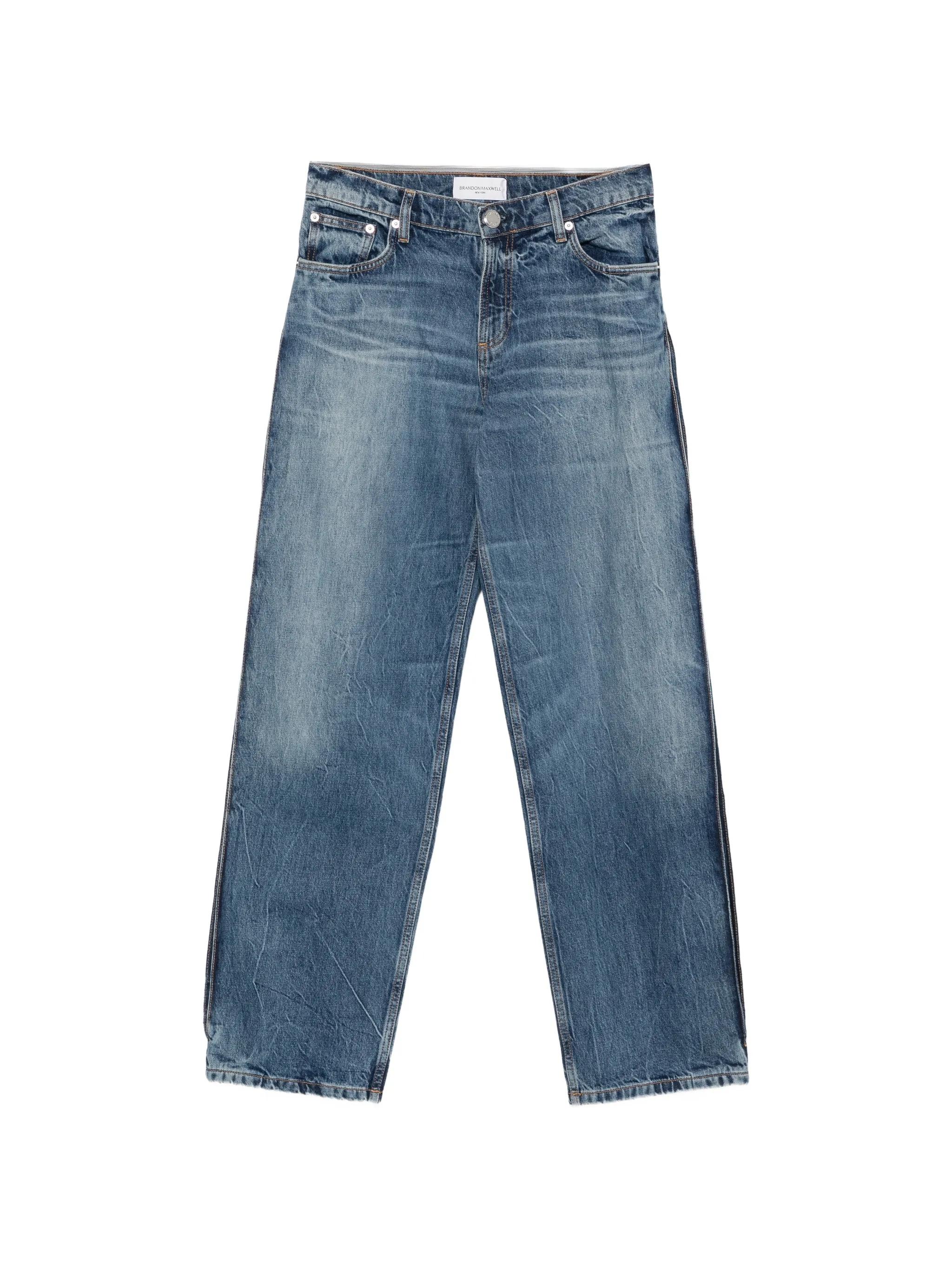 Lana bi-colour wash wide-leg jeans