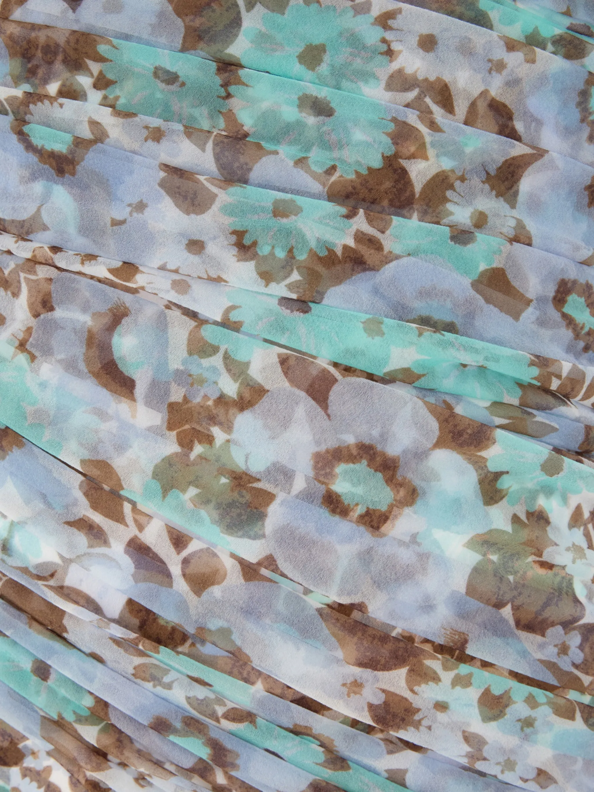 printed one-shoulder dress