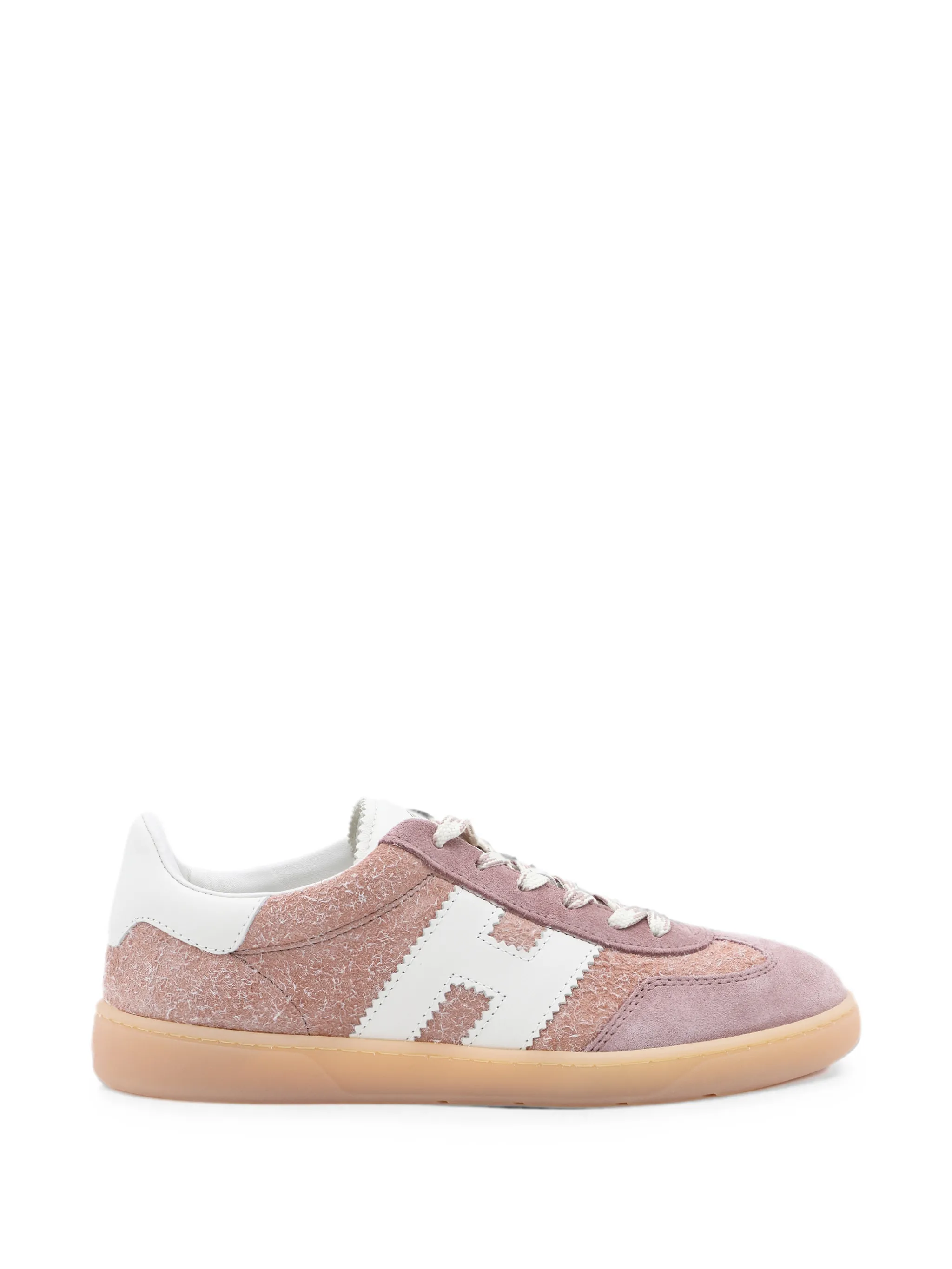 Cool logo-patch panelled sneakers