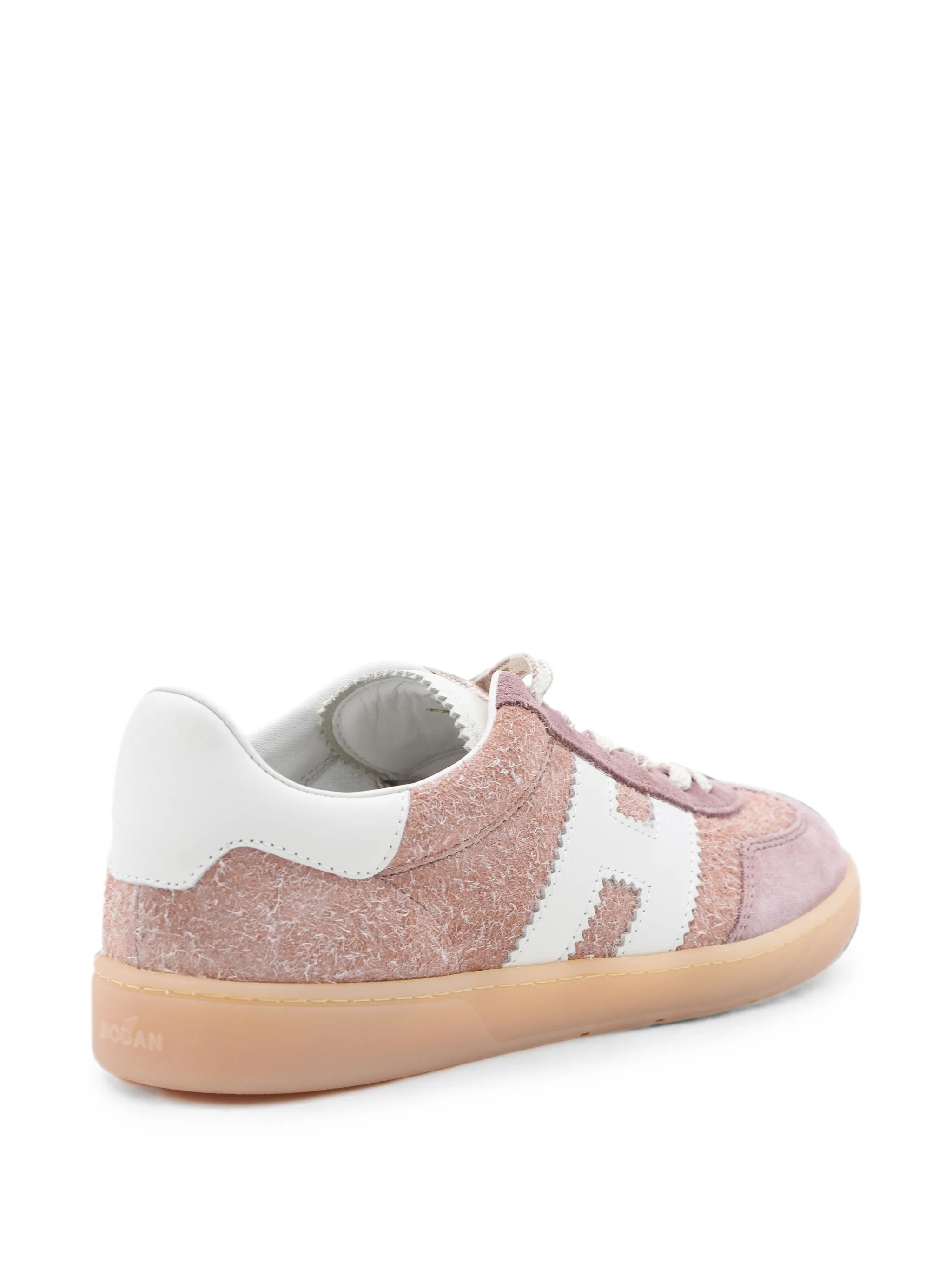 Cool logo-patch panelled sneakers