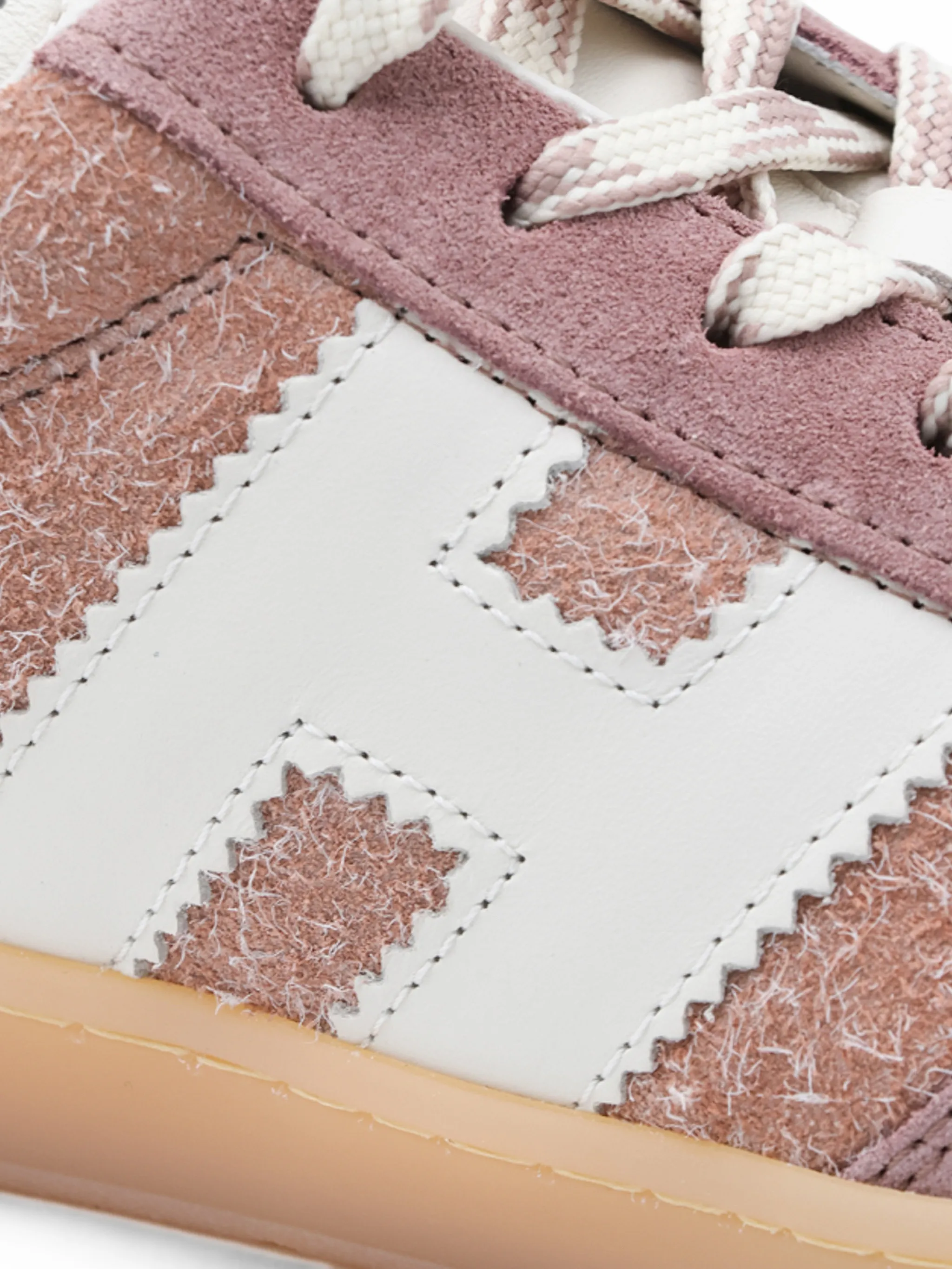 Cool logo-patch panelled sneakers