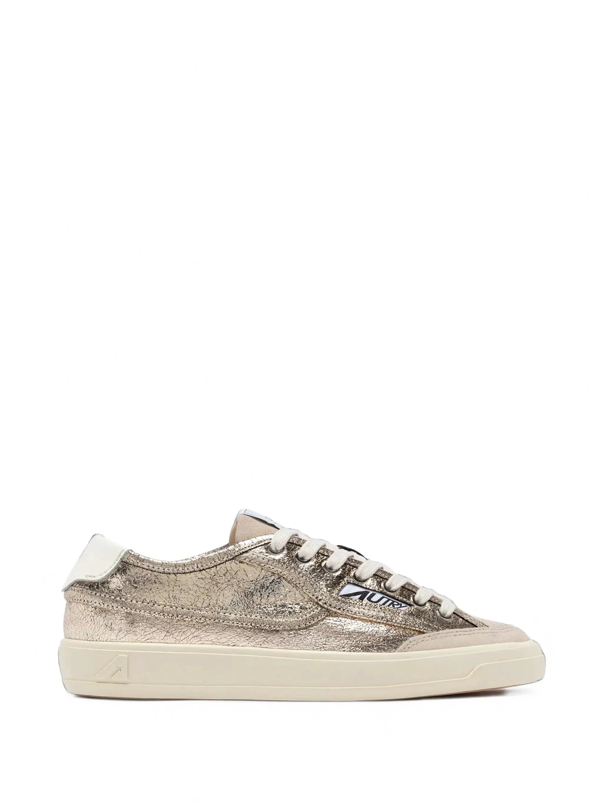 Windscape cracked-leather suede sneakers