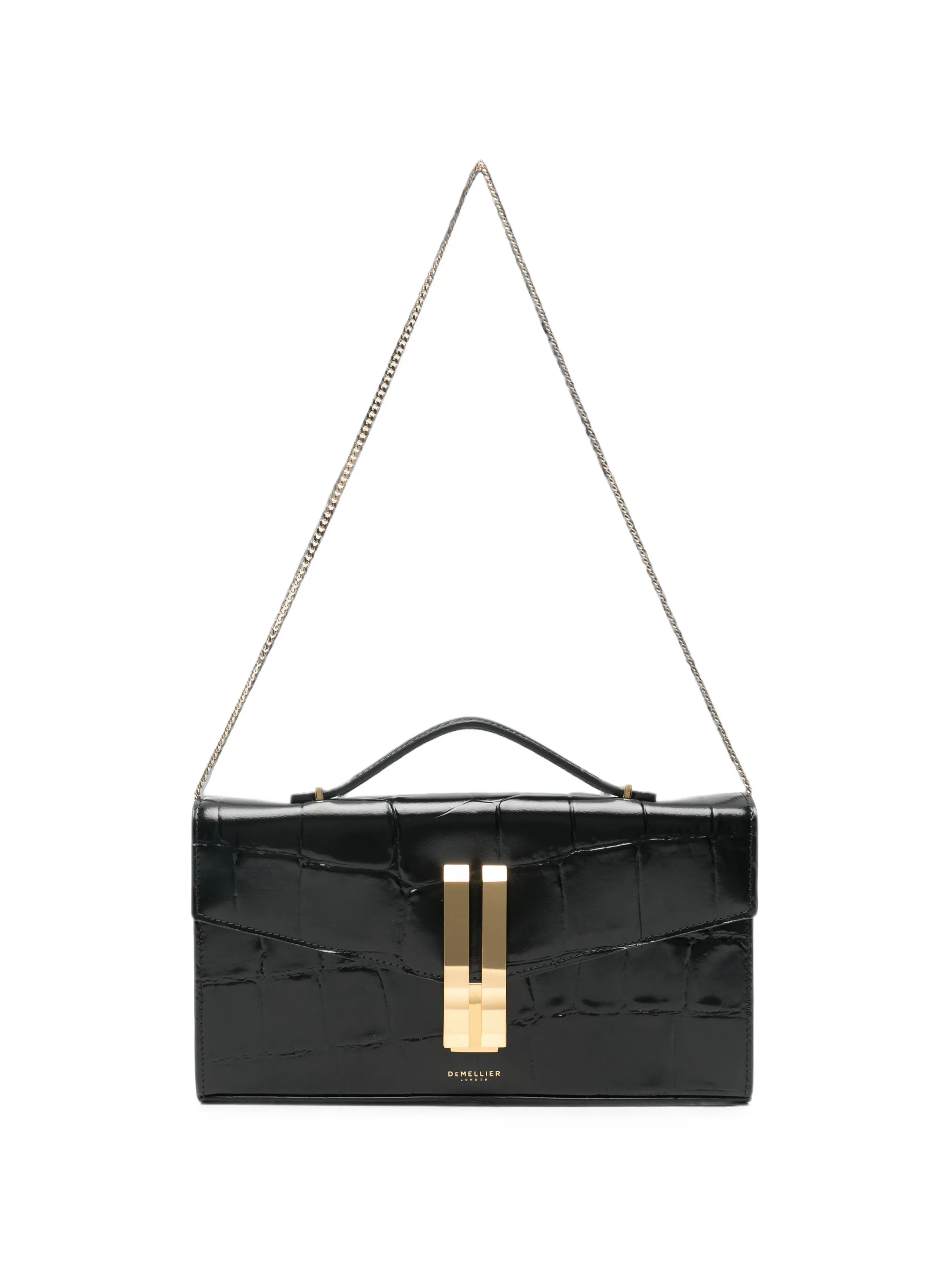 Vancouver croc-effect clutch bag