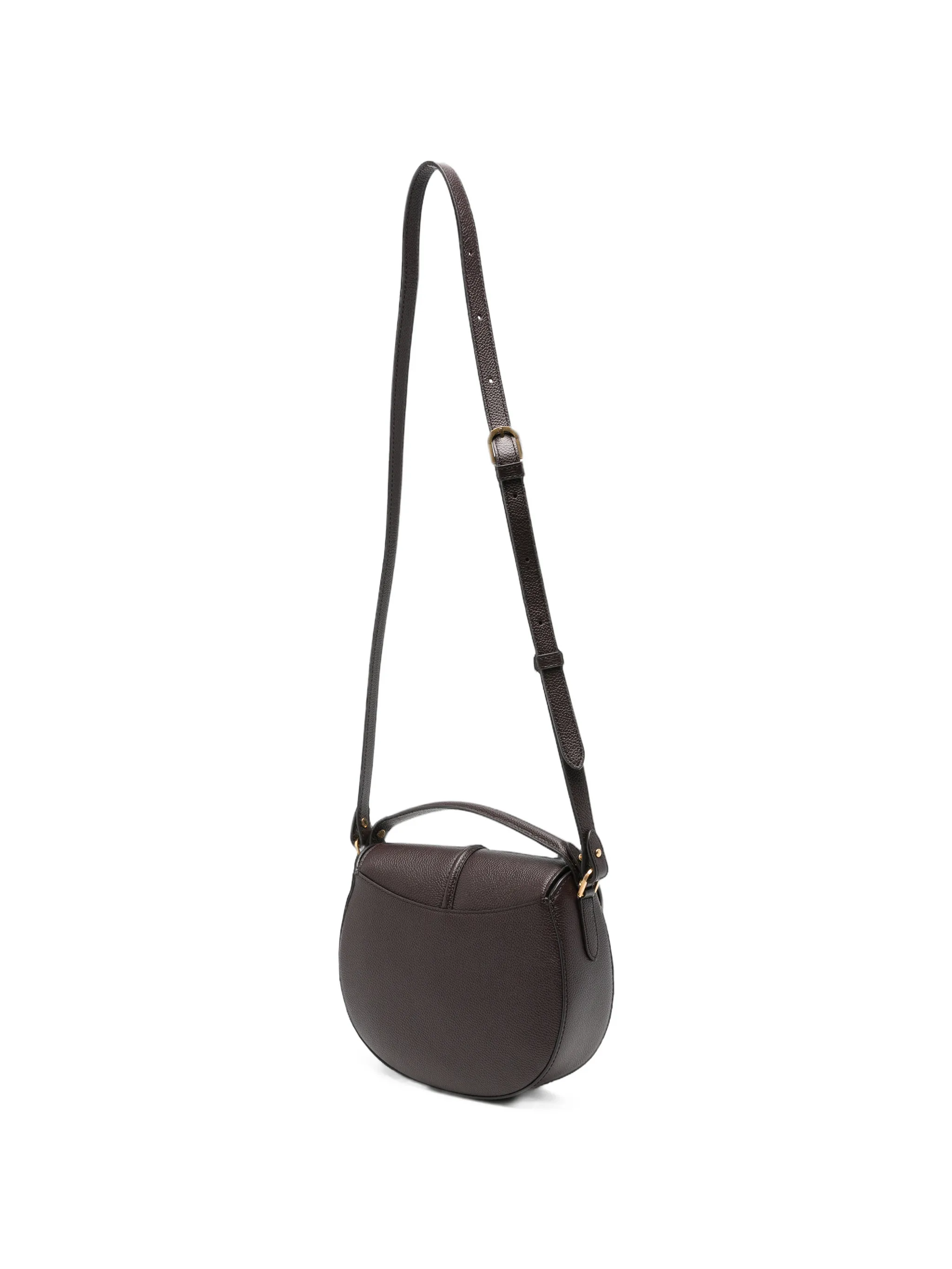 The Siena Saddle Grained Leather Crossbody Bag