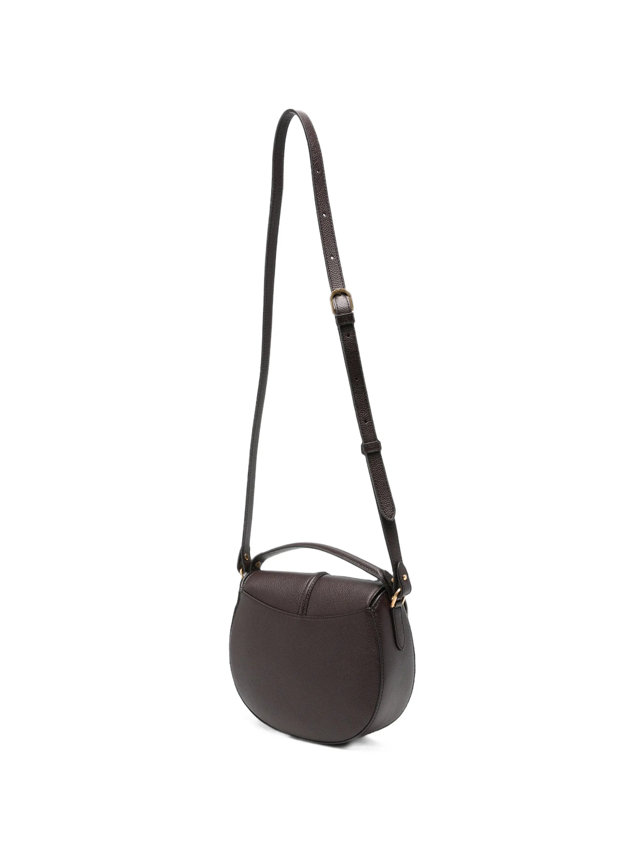 The Siena Saddle Grained Leather Crossbody Bag