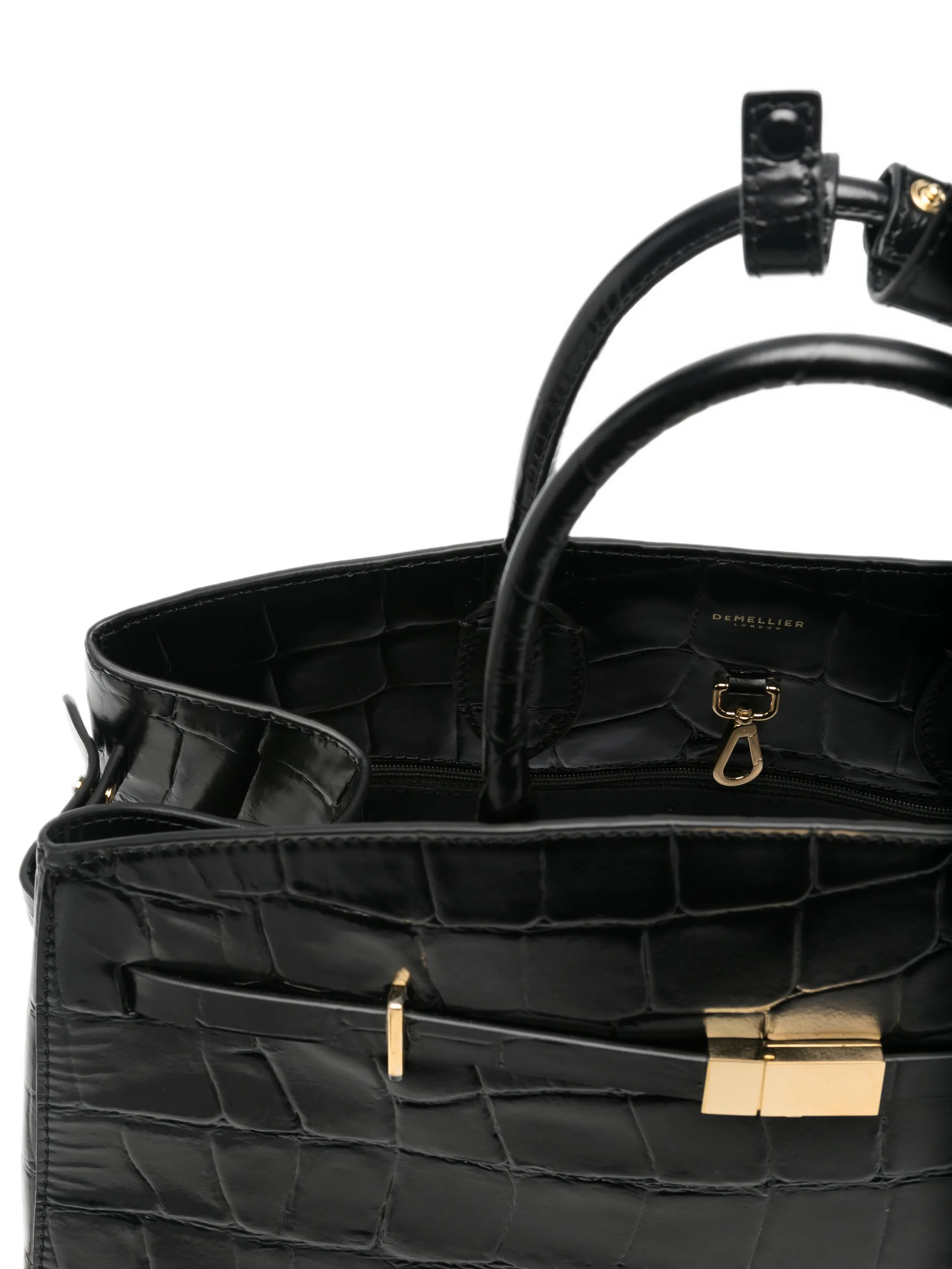 Hudson croc-effect tote bag