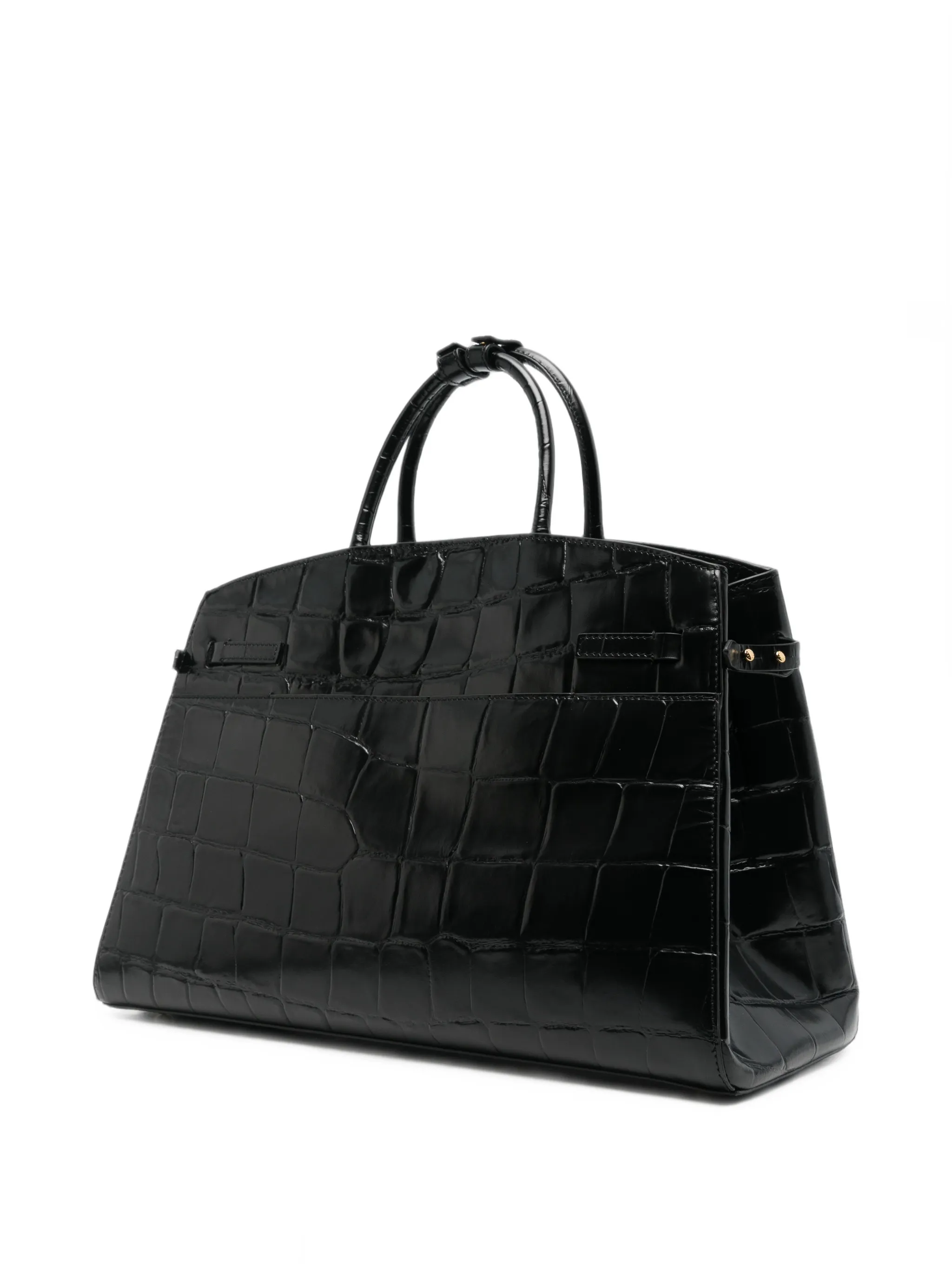 Hudson croc-effect tote bag