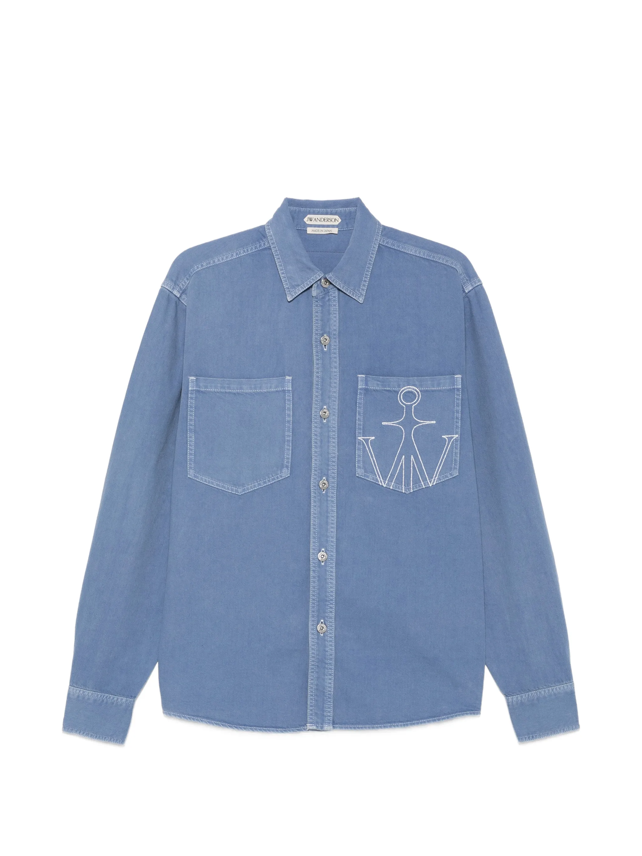 embroidered oversized shirt