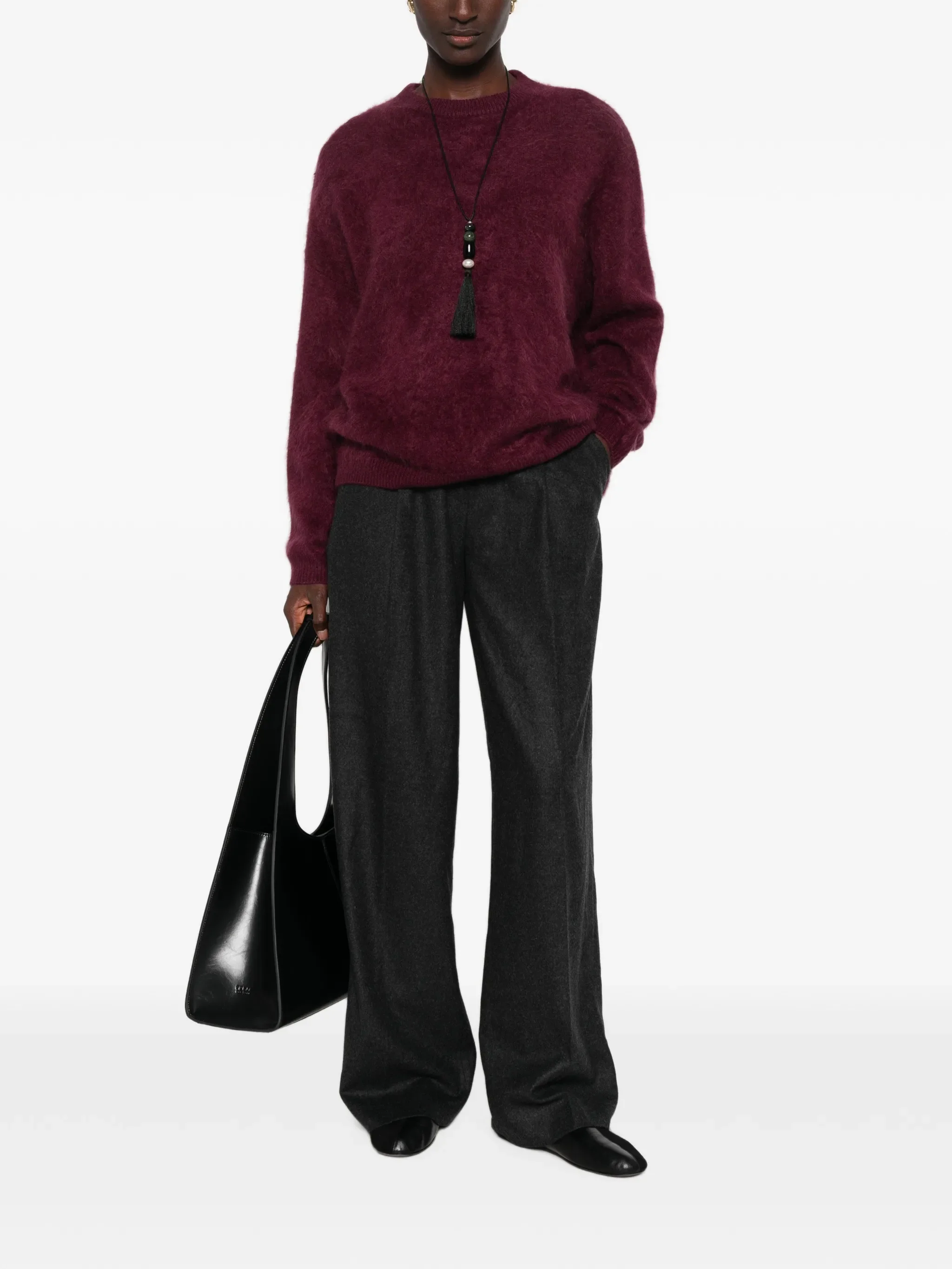 brushed cashmere sweater