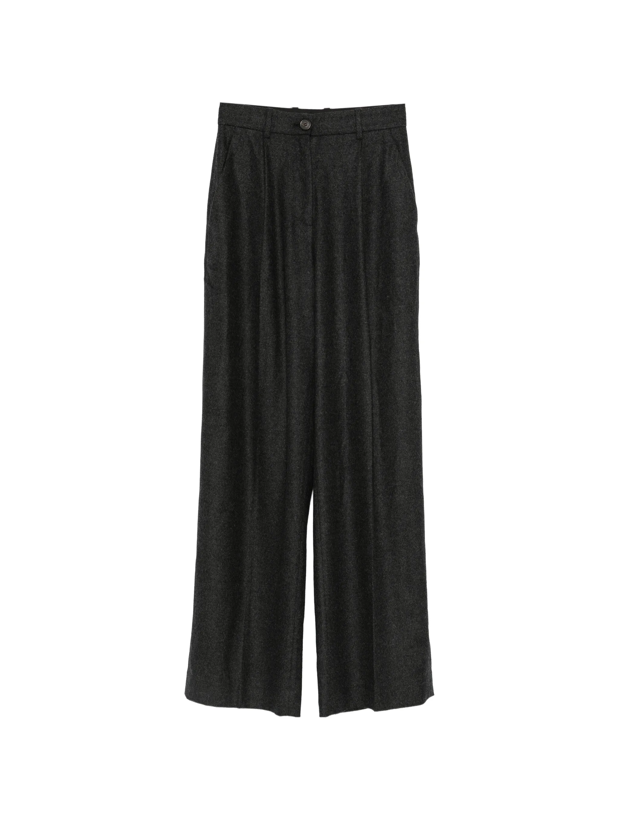 pleated wide-leg trousers