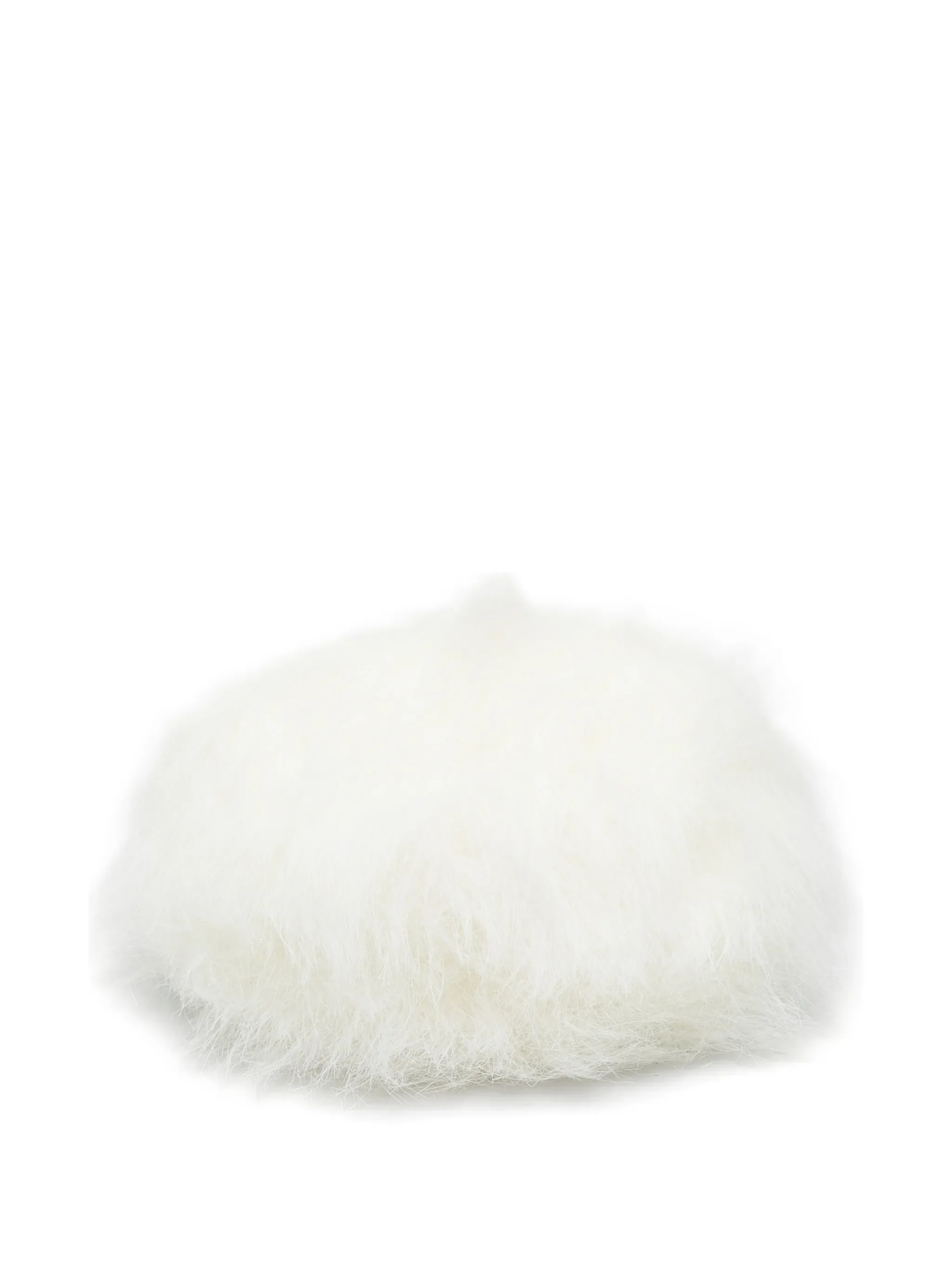 faux-fur pillbox hat