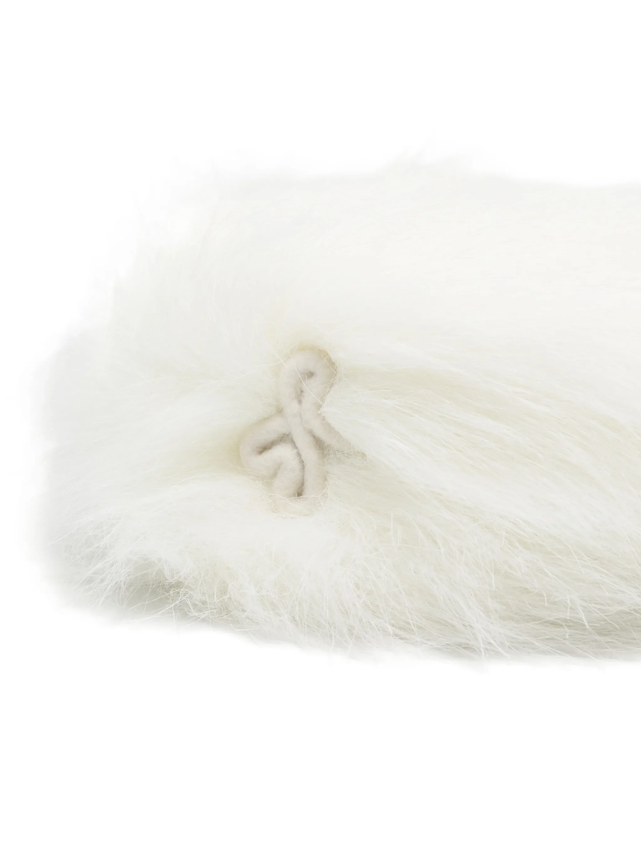 faux-fur pillbox hat