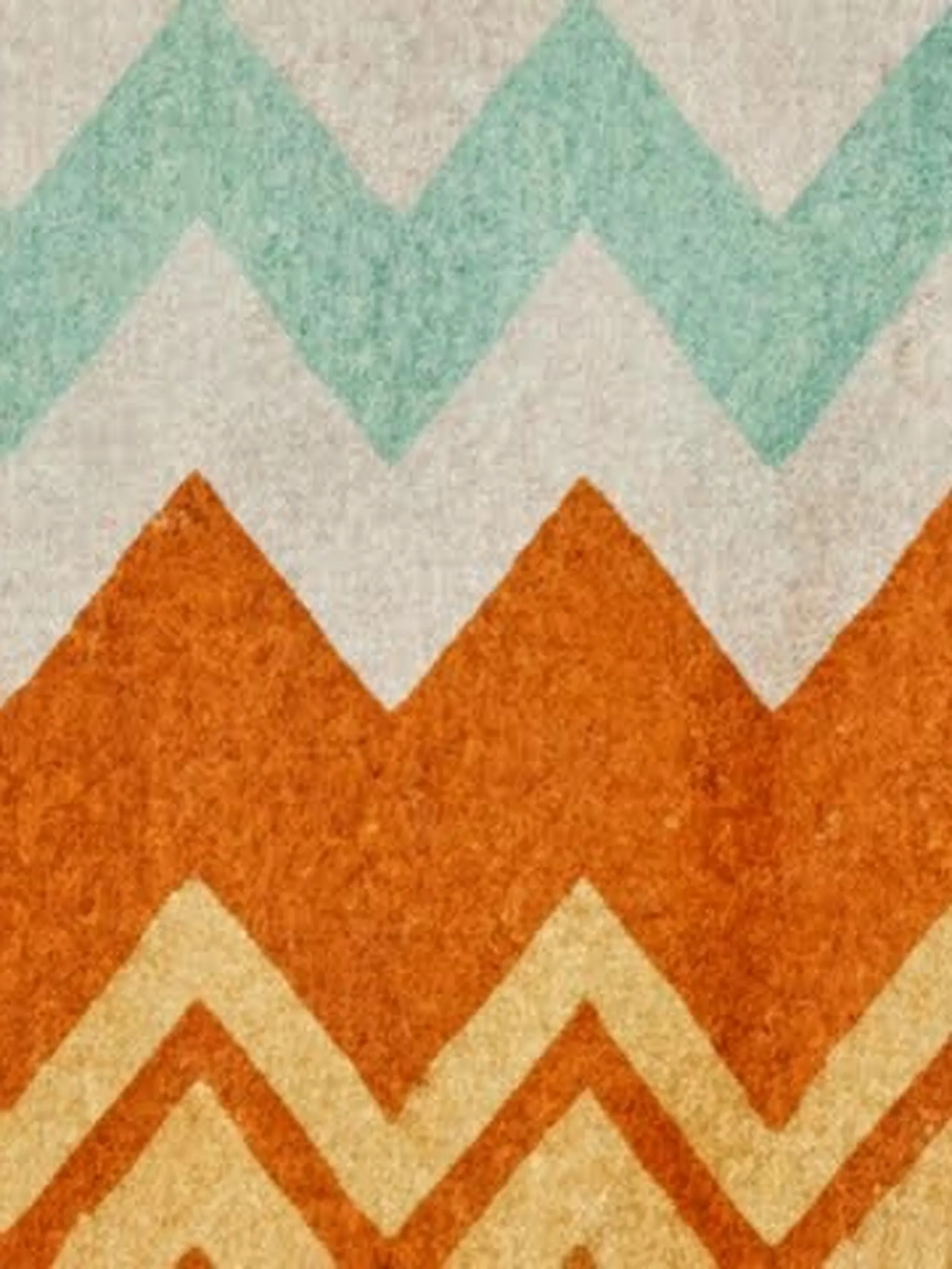 Giacomo zigzag-print bath mat