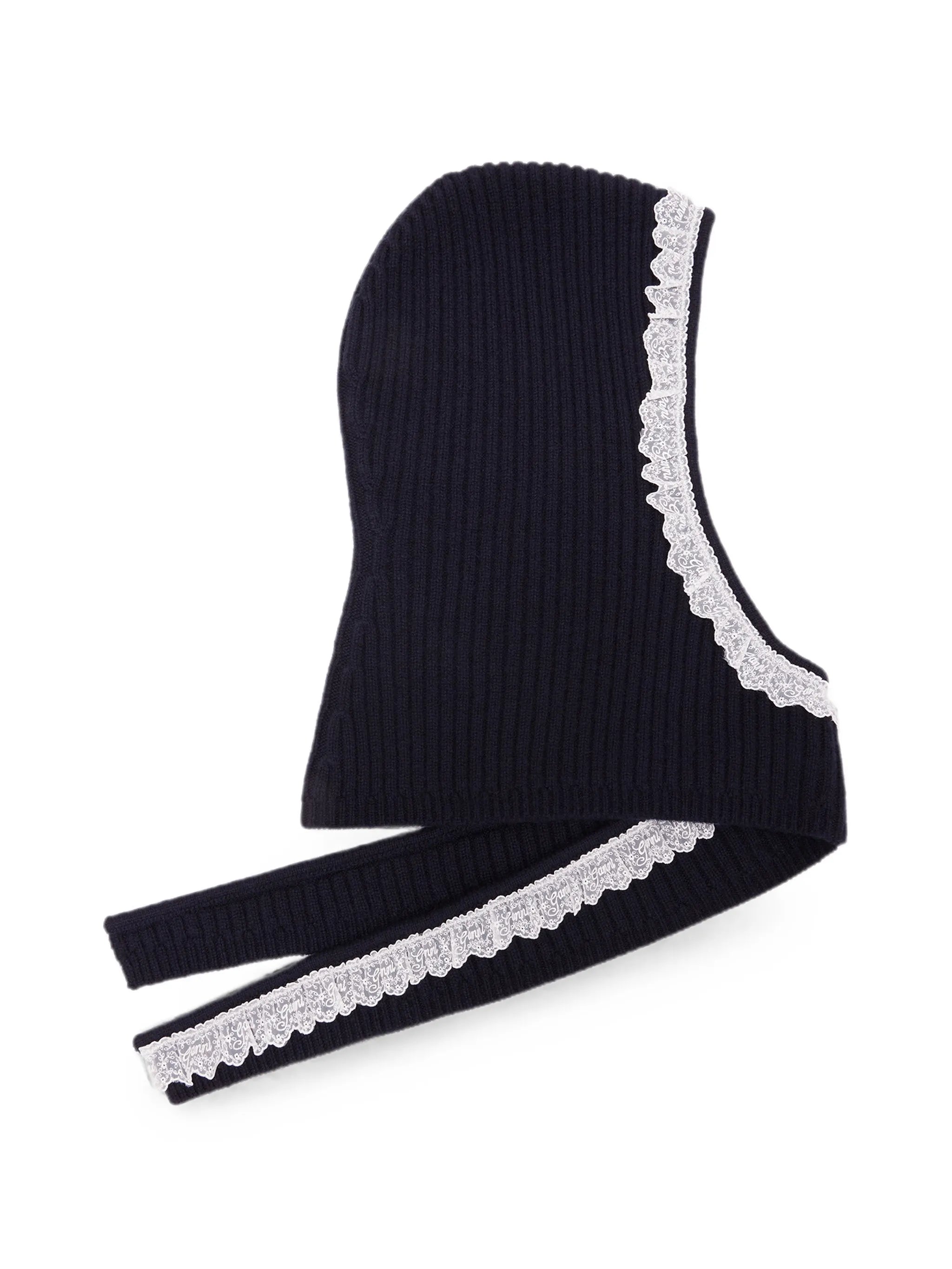 balaclava in blue wool