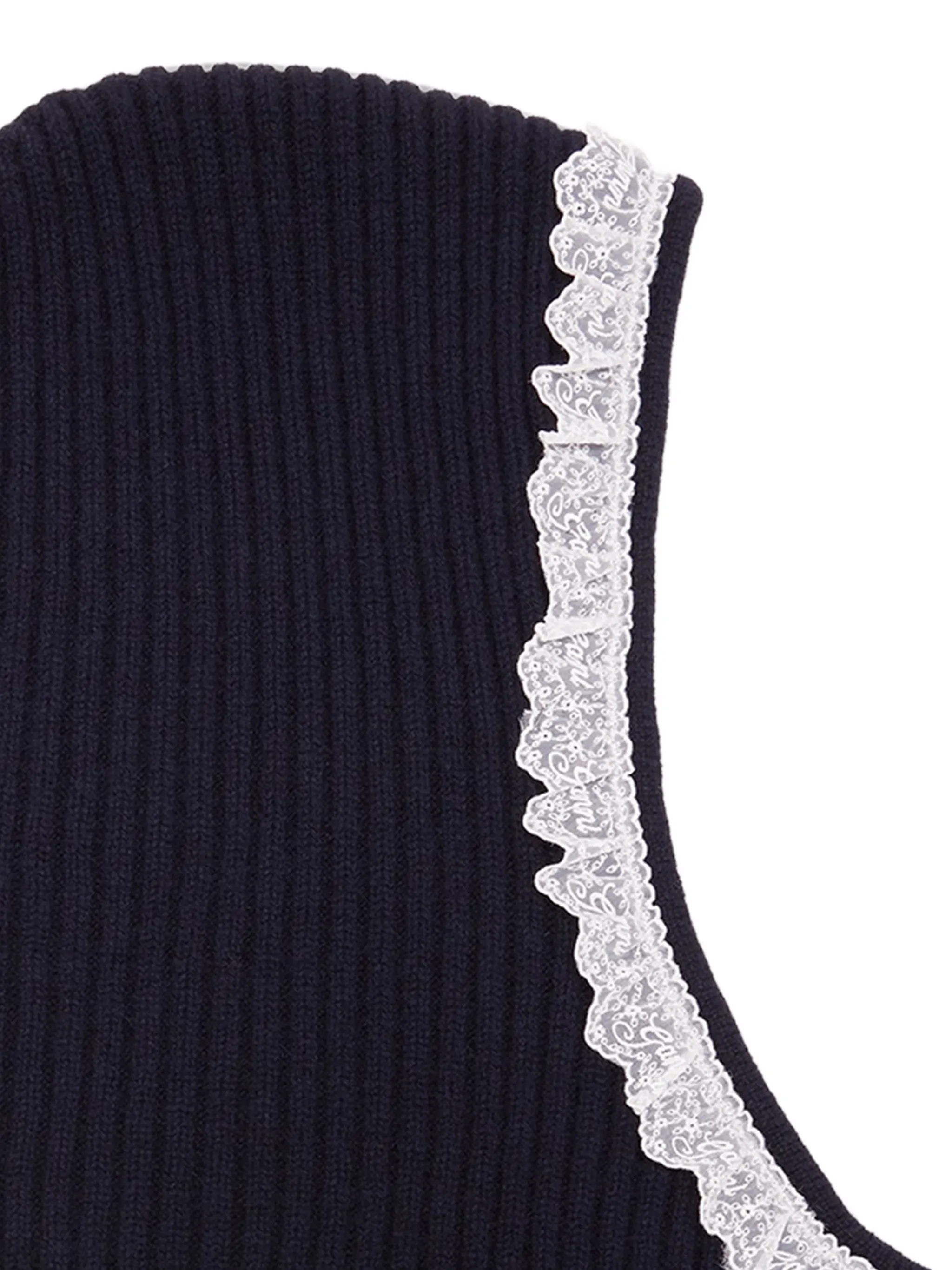 balaclava in blue wool