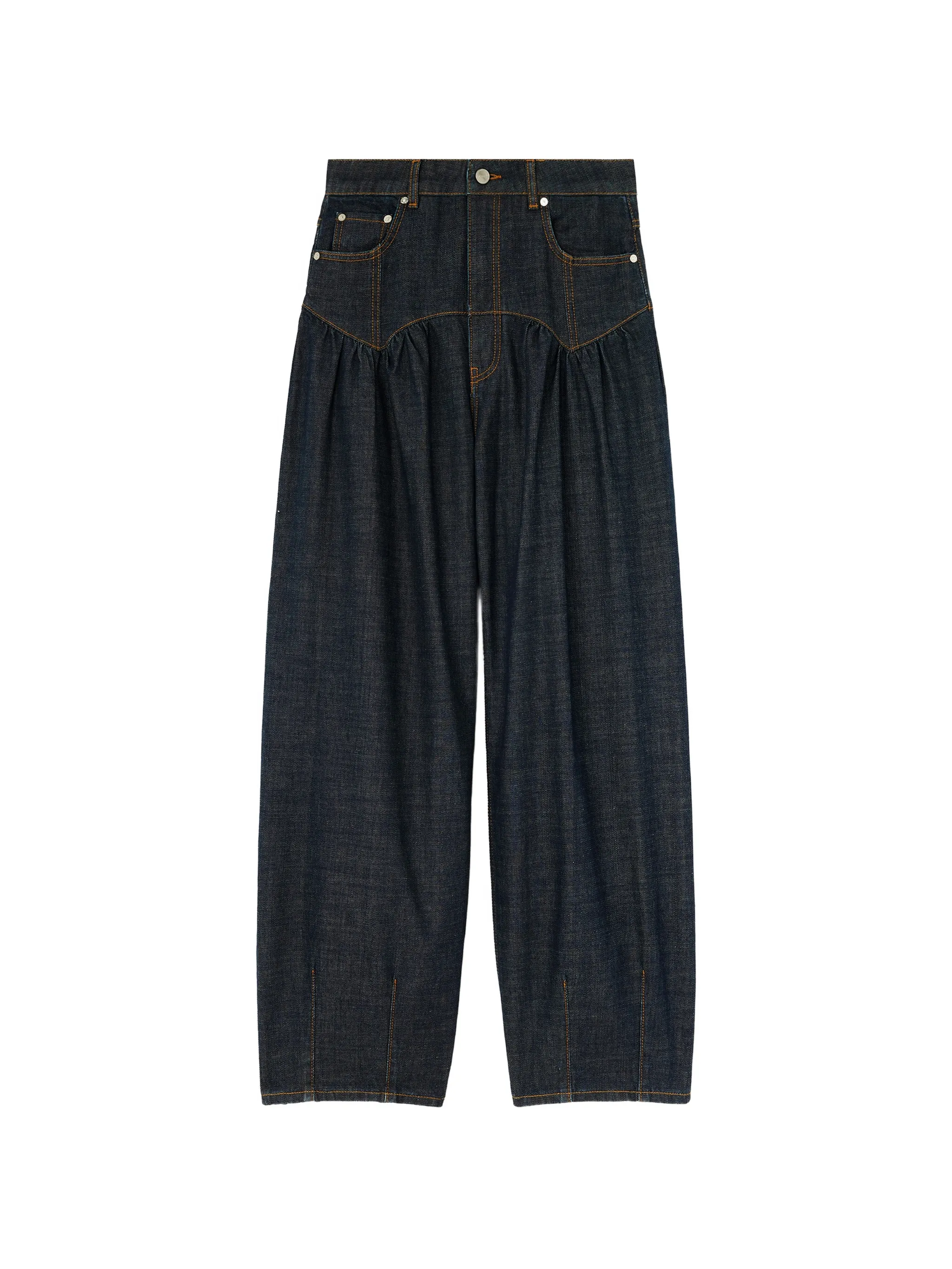 high-rise loose-fit jeans