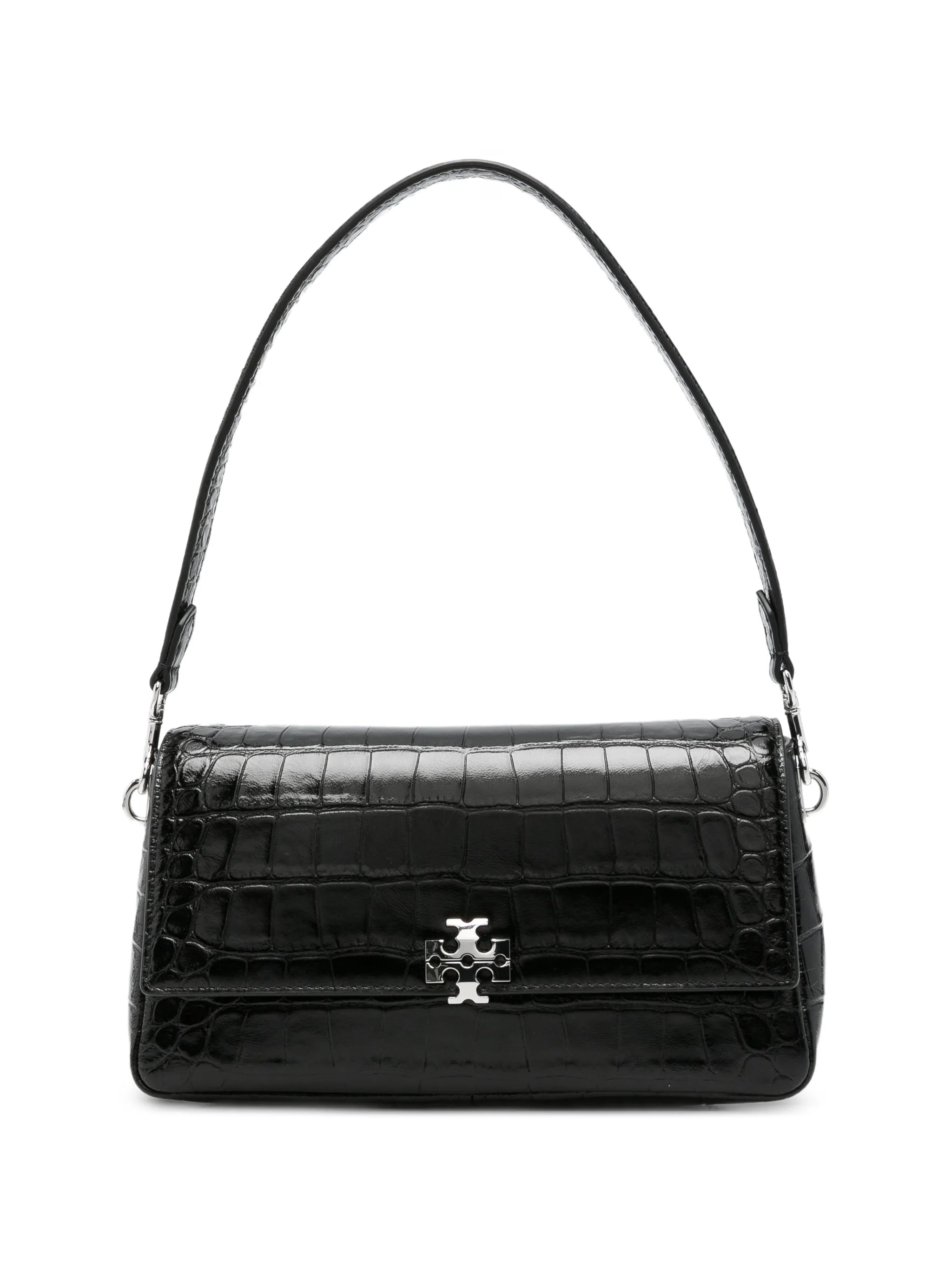small Charlie croc-embossed shoulder bag