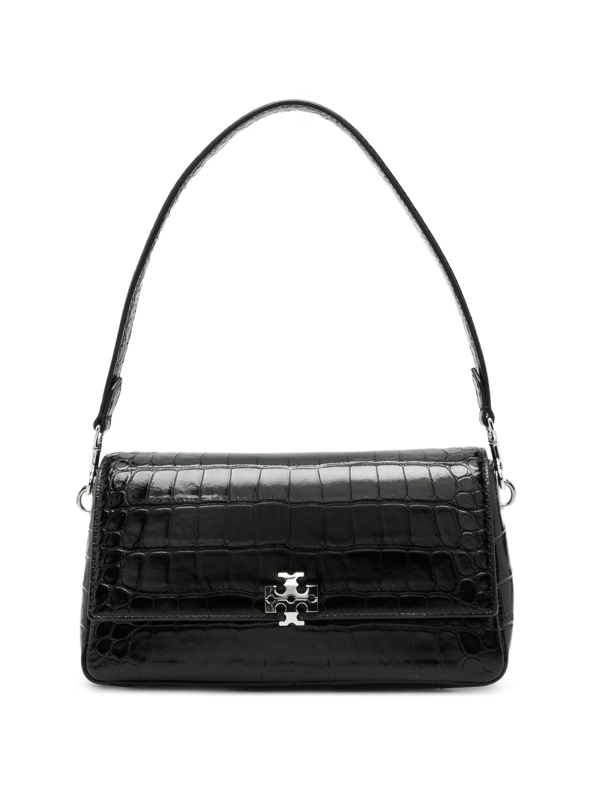 small Charlie croc-embossed shoulder bag